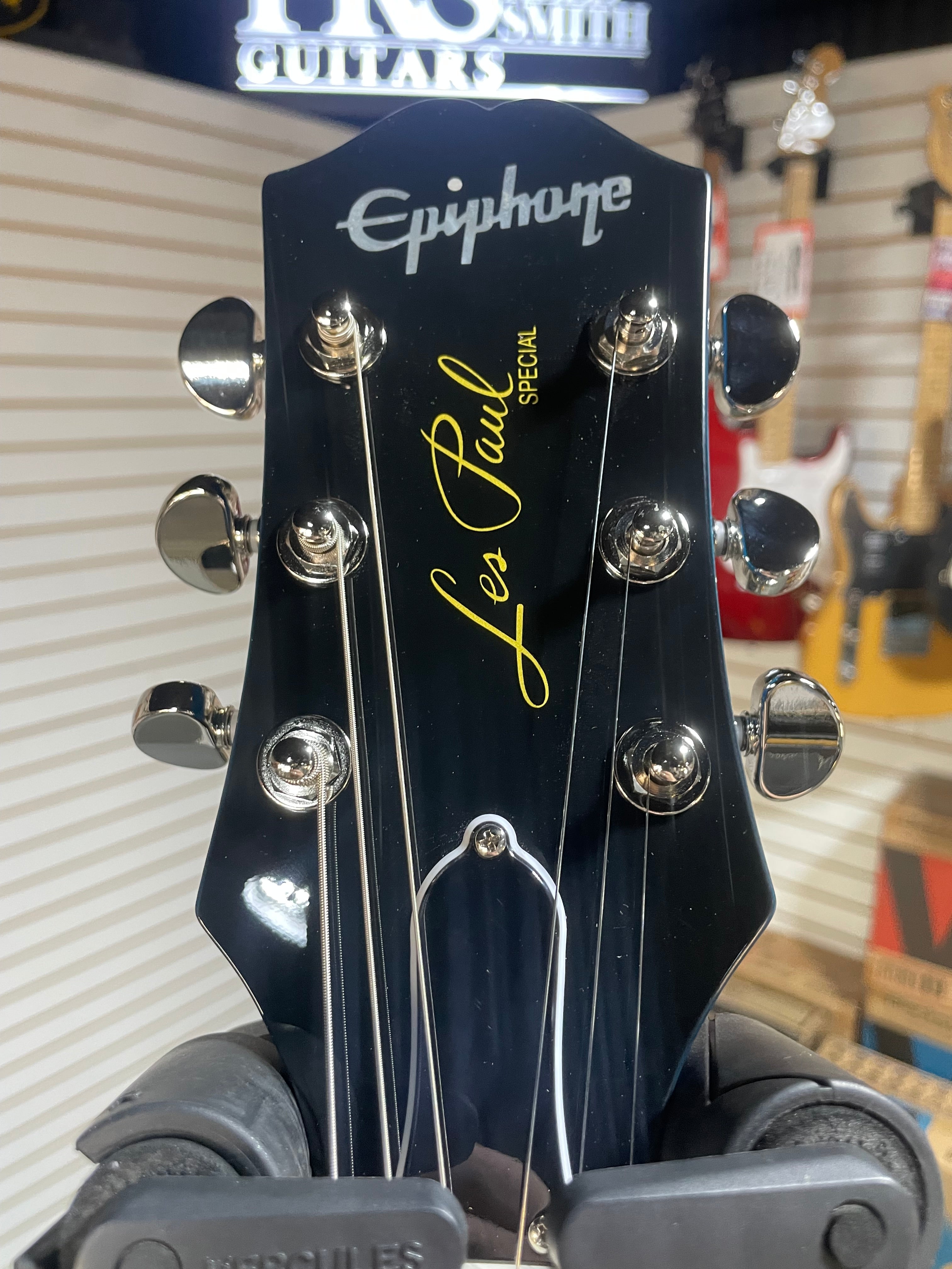 Epiphone Les Paul Special Double Cut Figured Electric Guitar - Ocean Water w/ Gigbag & PLEK*D #496