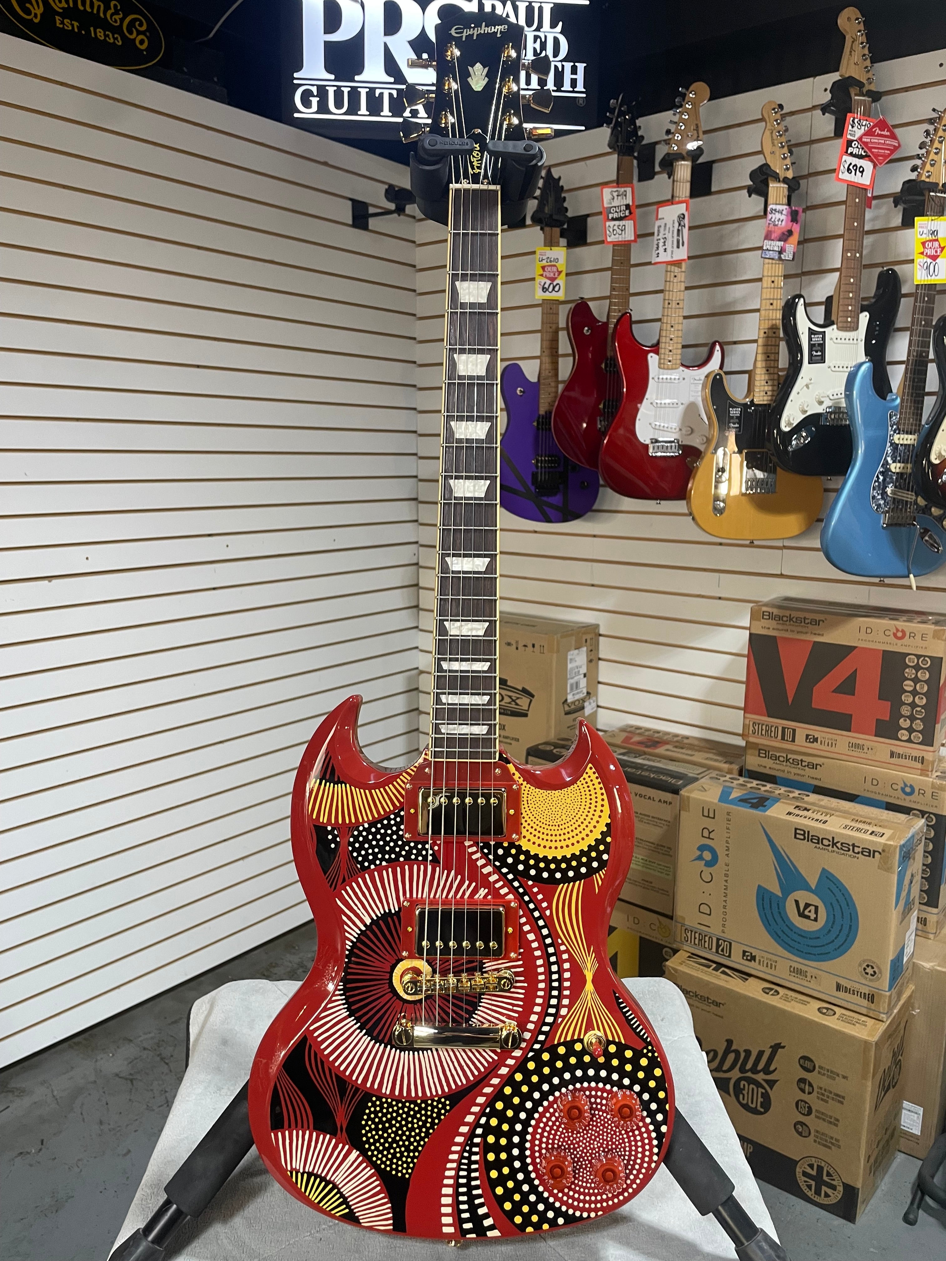 Epiphone Fatoumata Diawara SG Standard - Ember Red w/ OHSC & PLEK*D #319