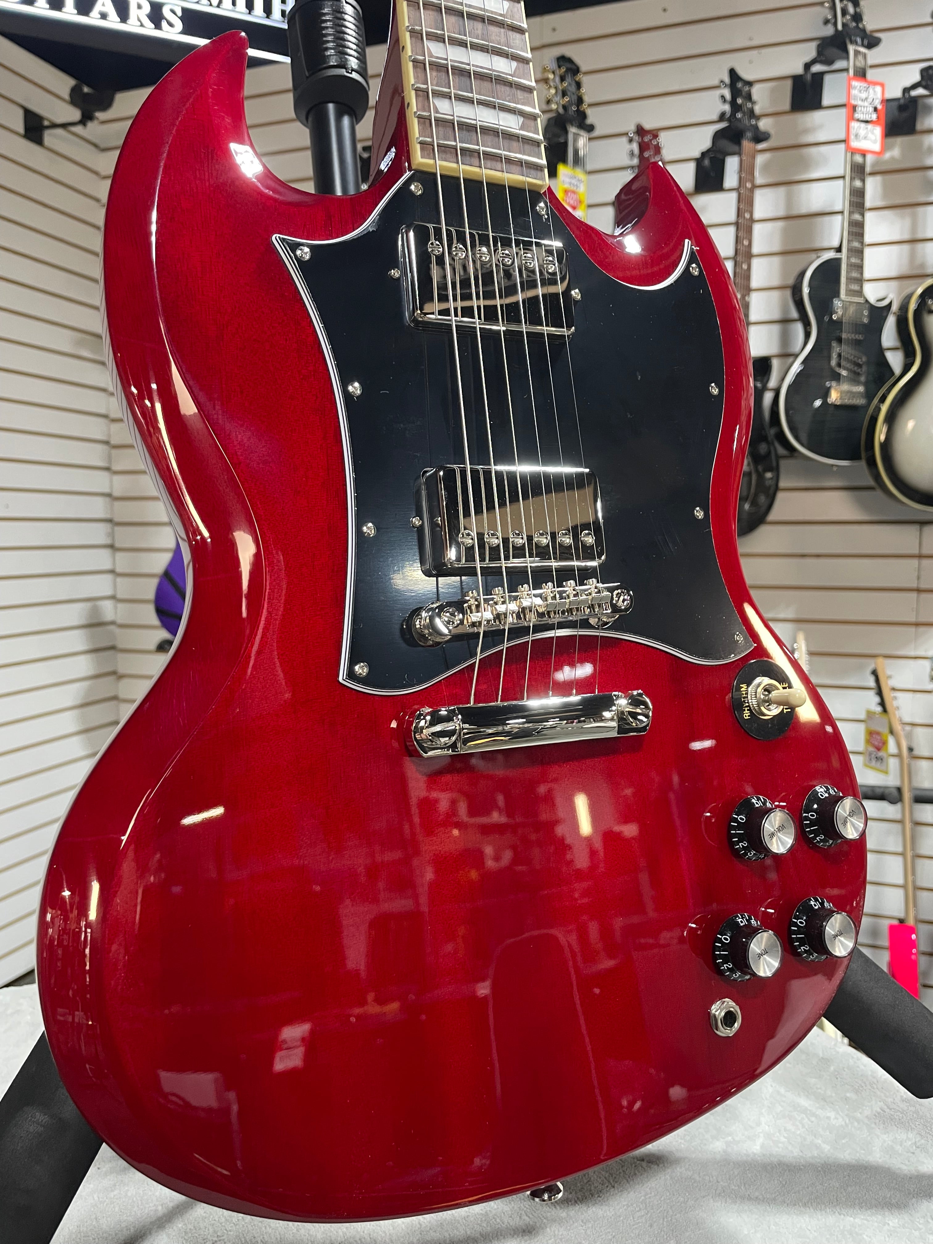 Epiphone SG Standard Electric Guitar - Cherry w/ Gig Bag & PLEK*D #614