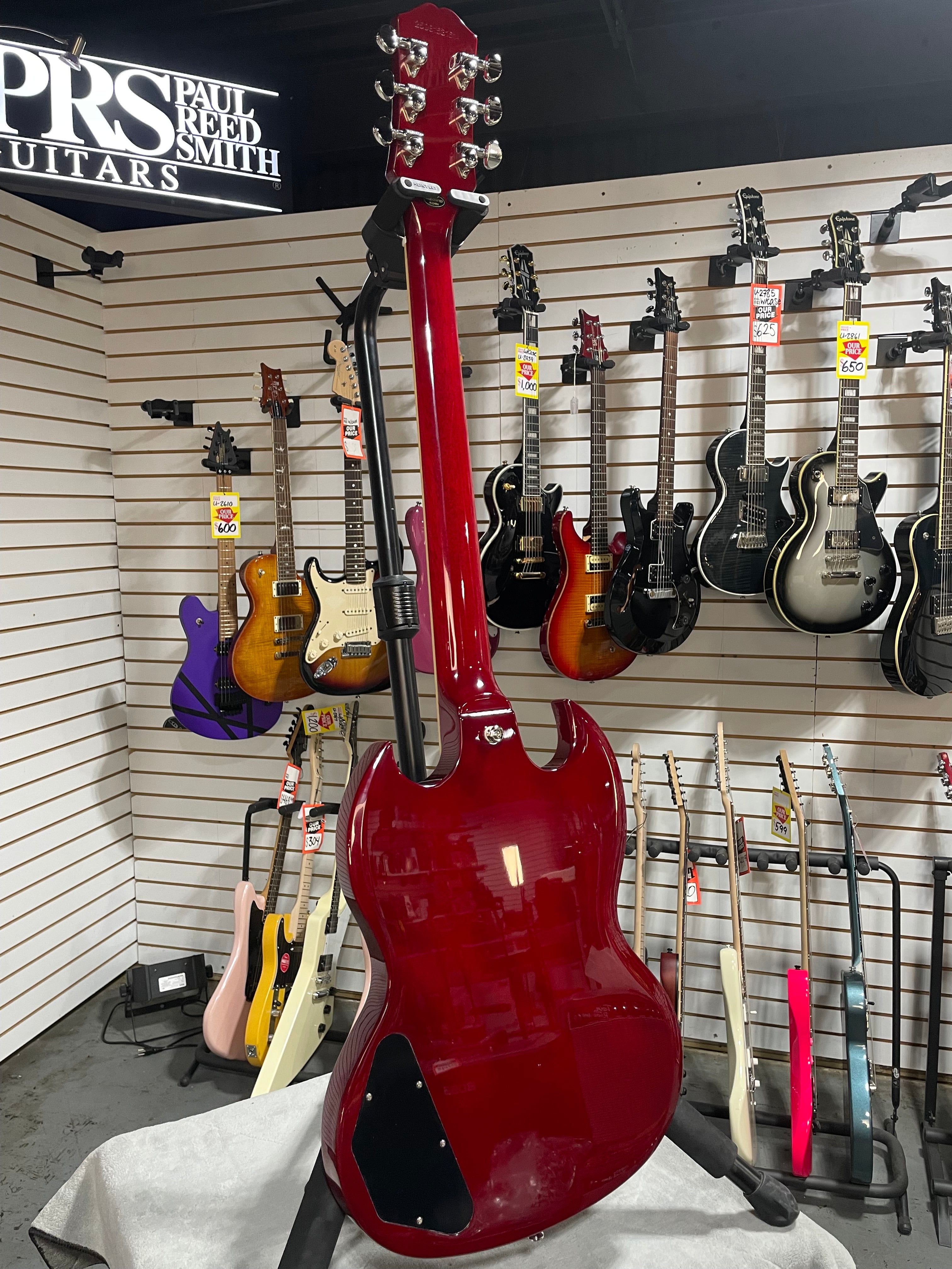 Epiphone SG Standard Electric Guitar - Cherry w/ Gig Bag & PLEK*D #614