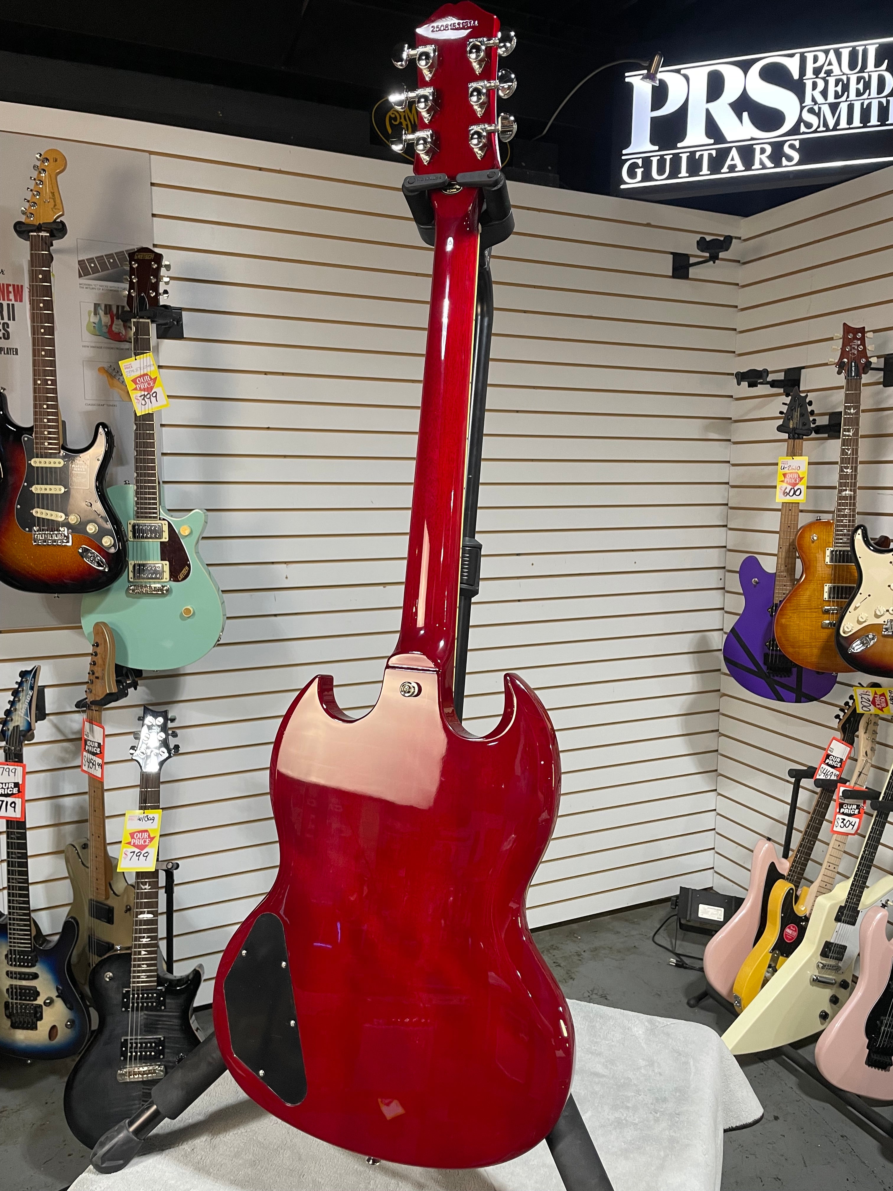 Epiphone SG Standard Electric Guitar - Cherry w/ Gig Bag & PLEK*D #614