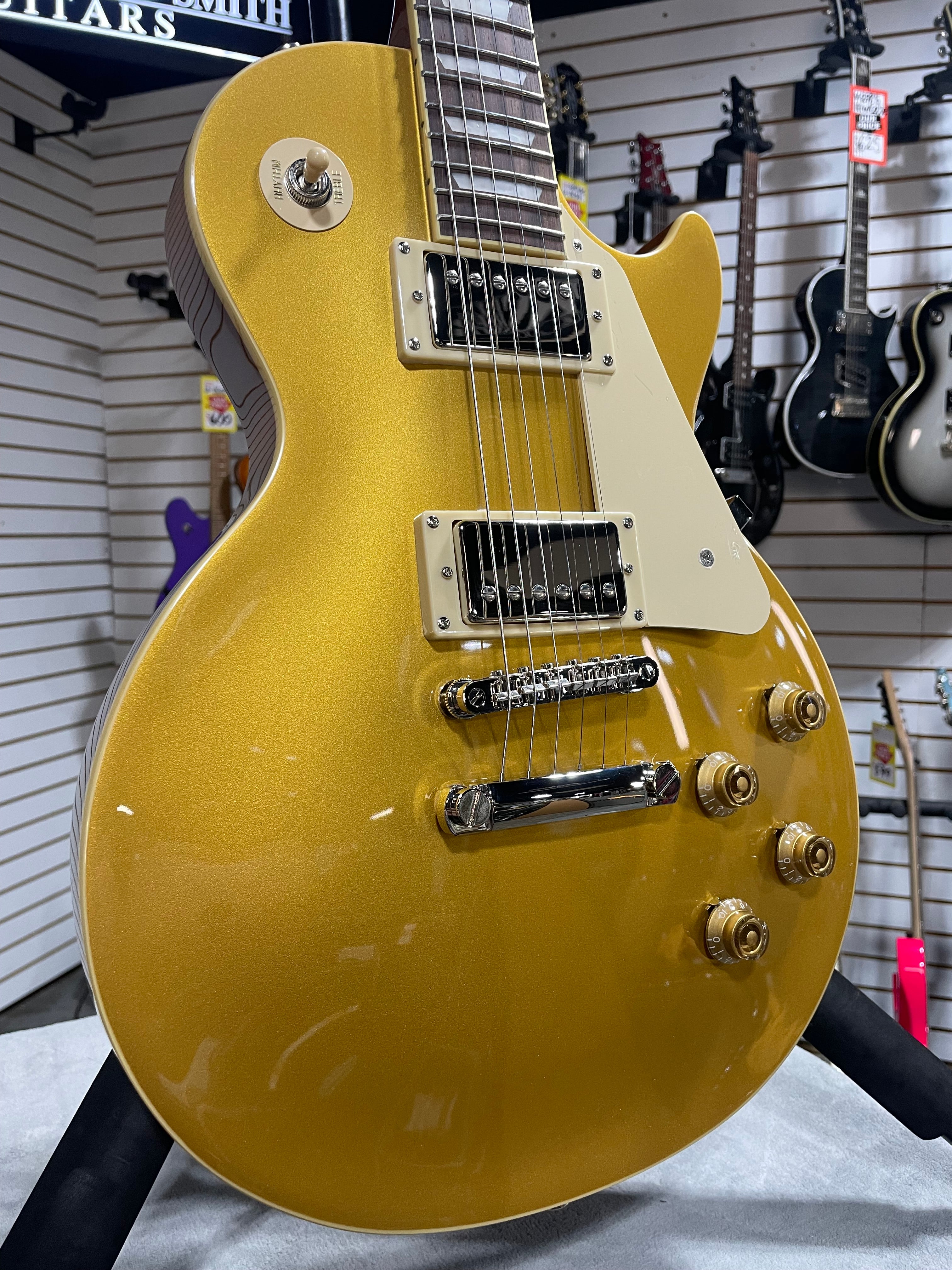 Epiphone Les Paul Standard 50s Electric Guitar - Gold w/Gig Bag & PLEK*D #504