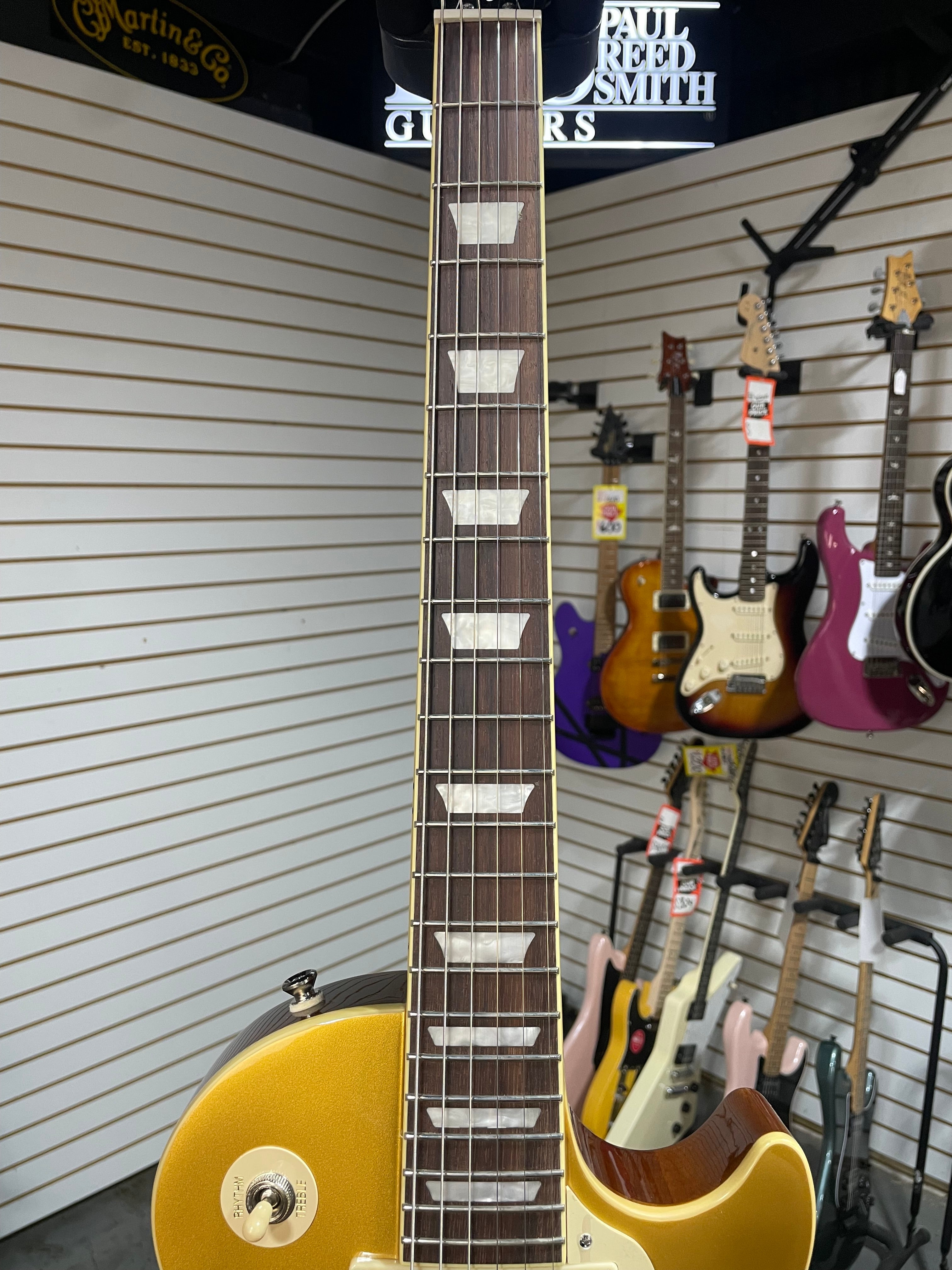 Epiphone Les Paul Standard 50s Electric Guitar - Gold w/Gig Bag & PLEK*D #504