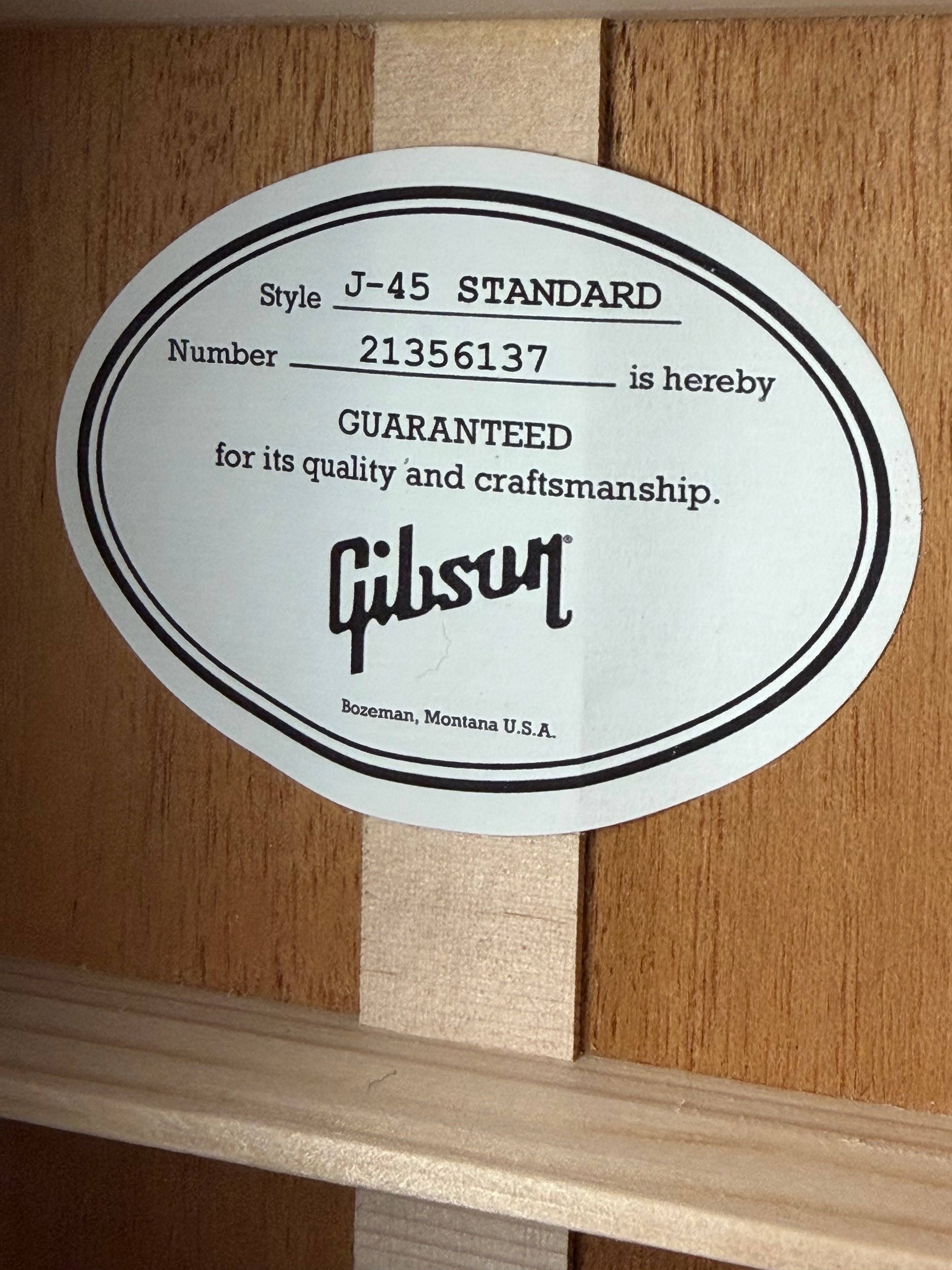 Gibson J-45 Standard Vintage Sunburst