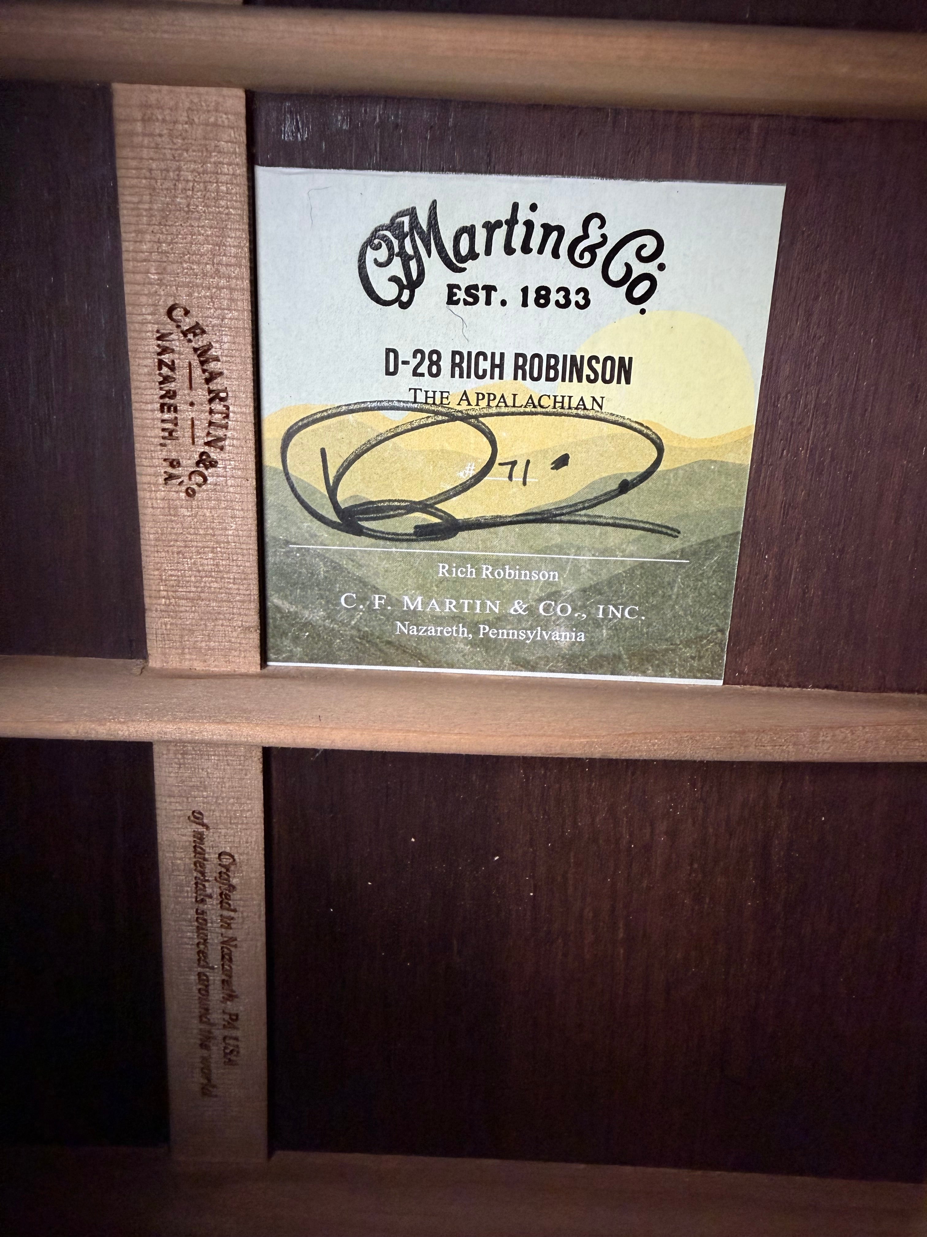Martin Rich Robinson Signature D-28 Natural
