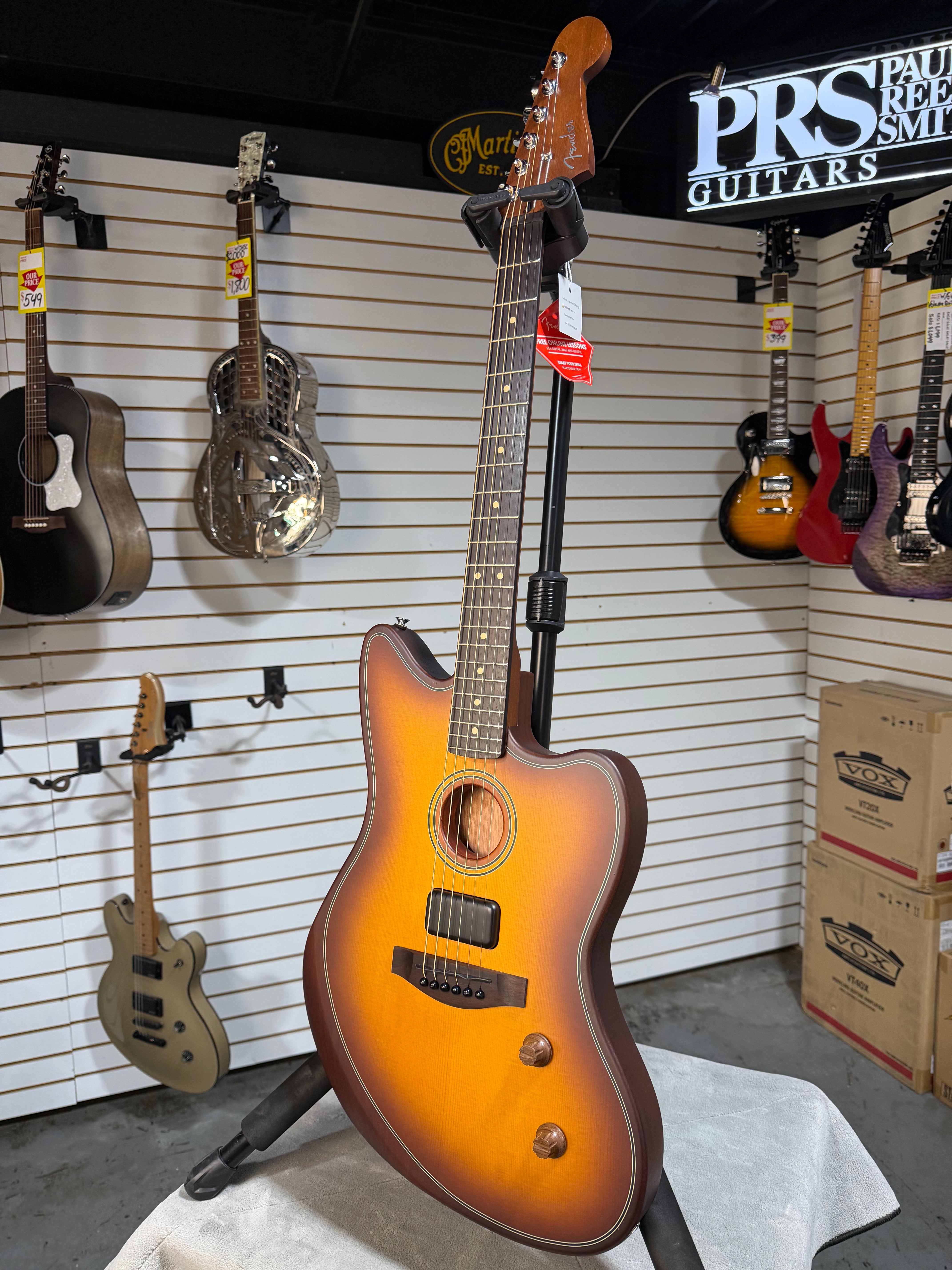 Fender Acoustasonic Standard Jazzmaster Honey Burst