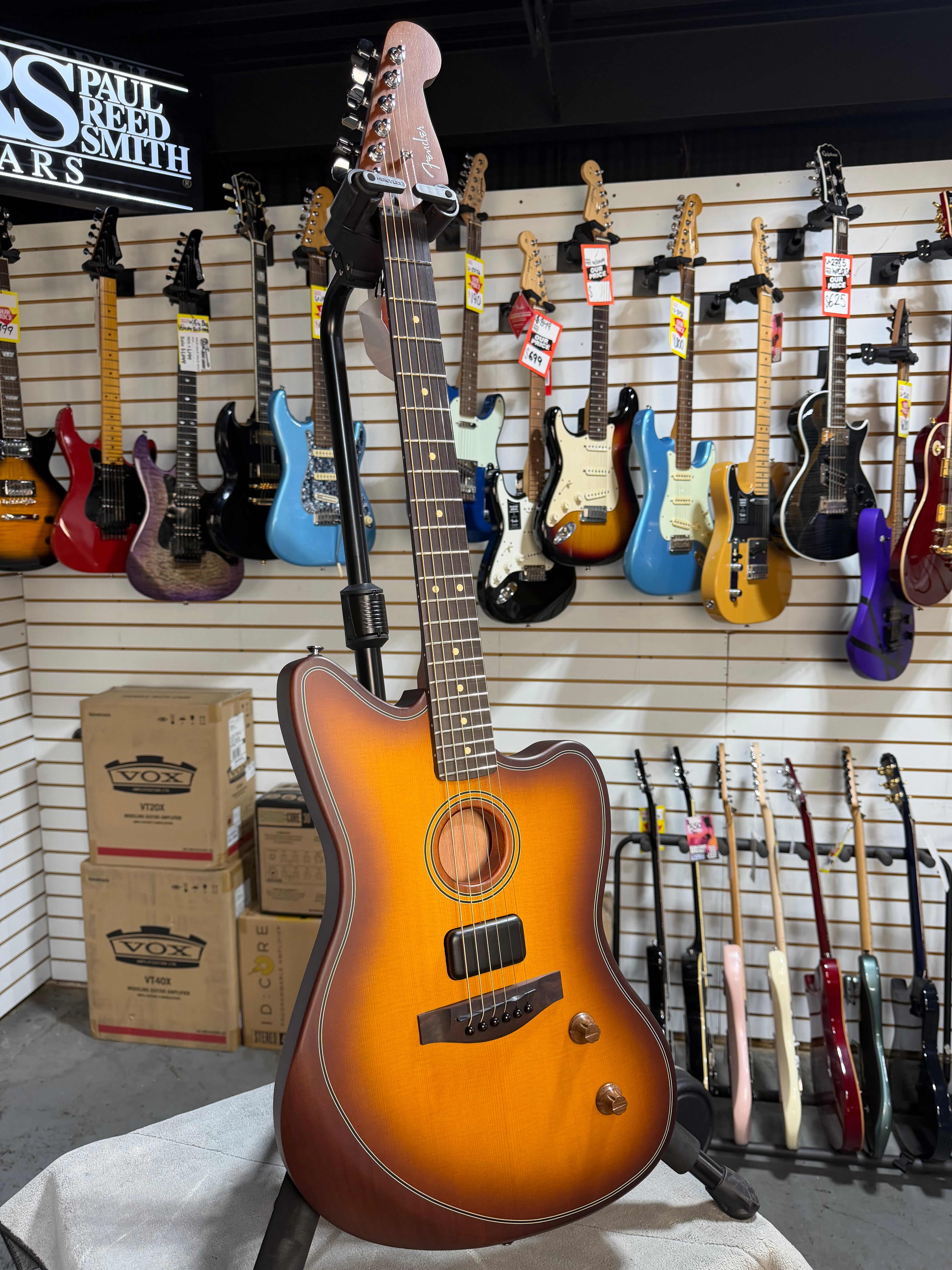 Fender Acoustasonic Standard Jazzmaster Honey Burst
