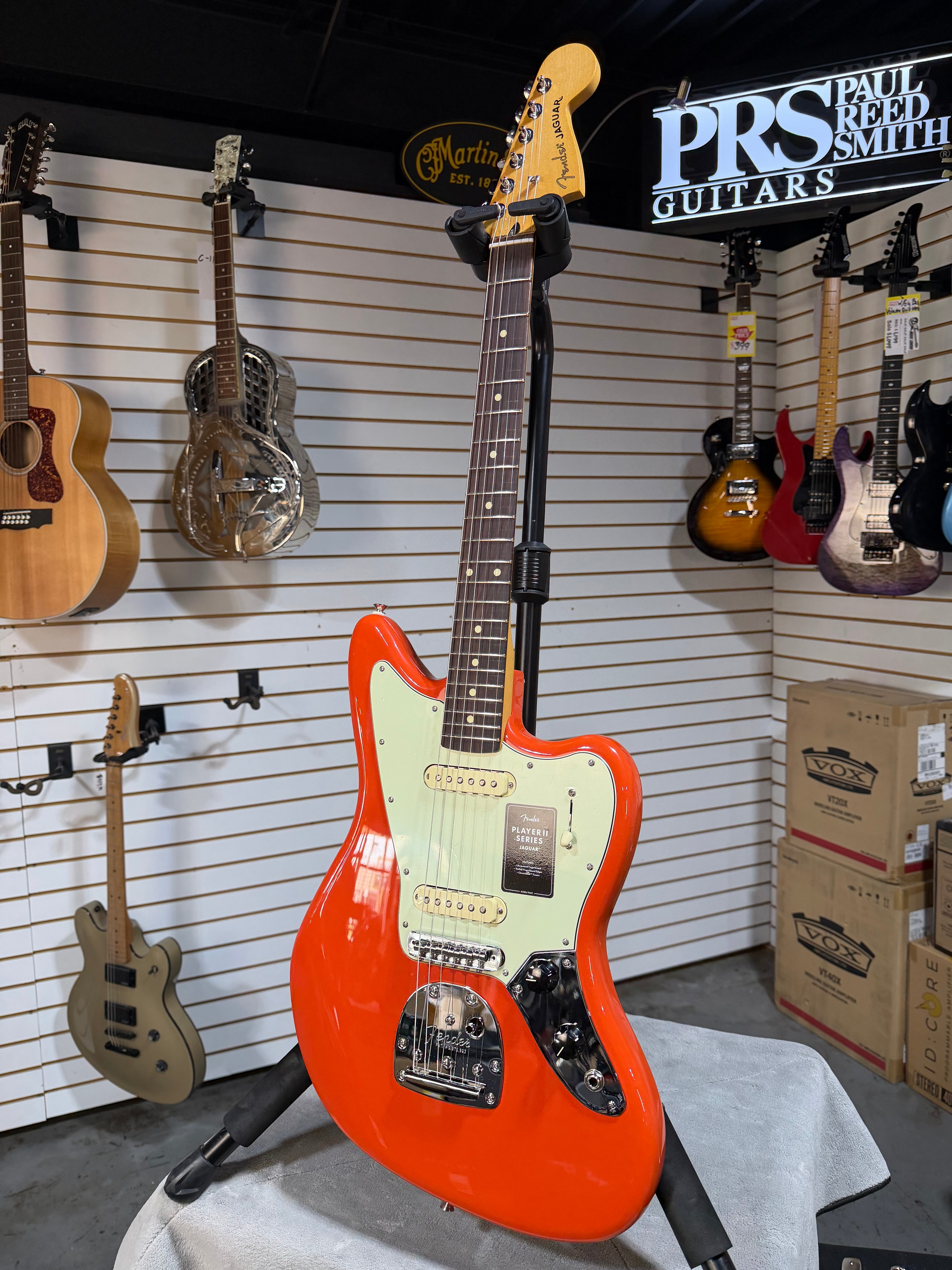 Fender Player II Jaguar Coral Red