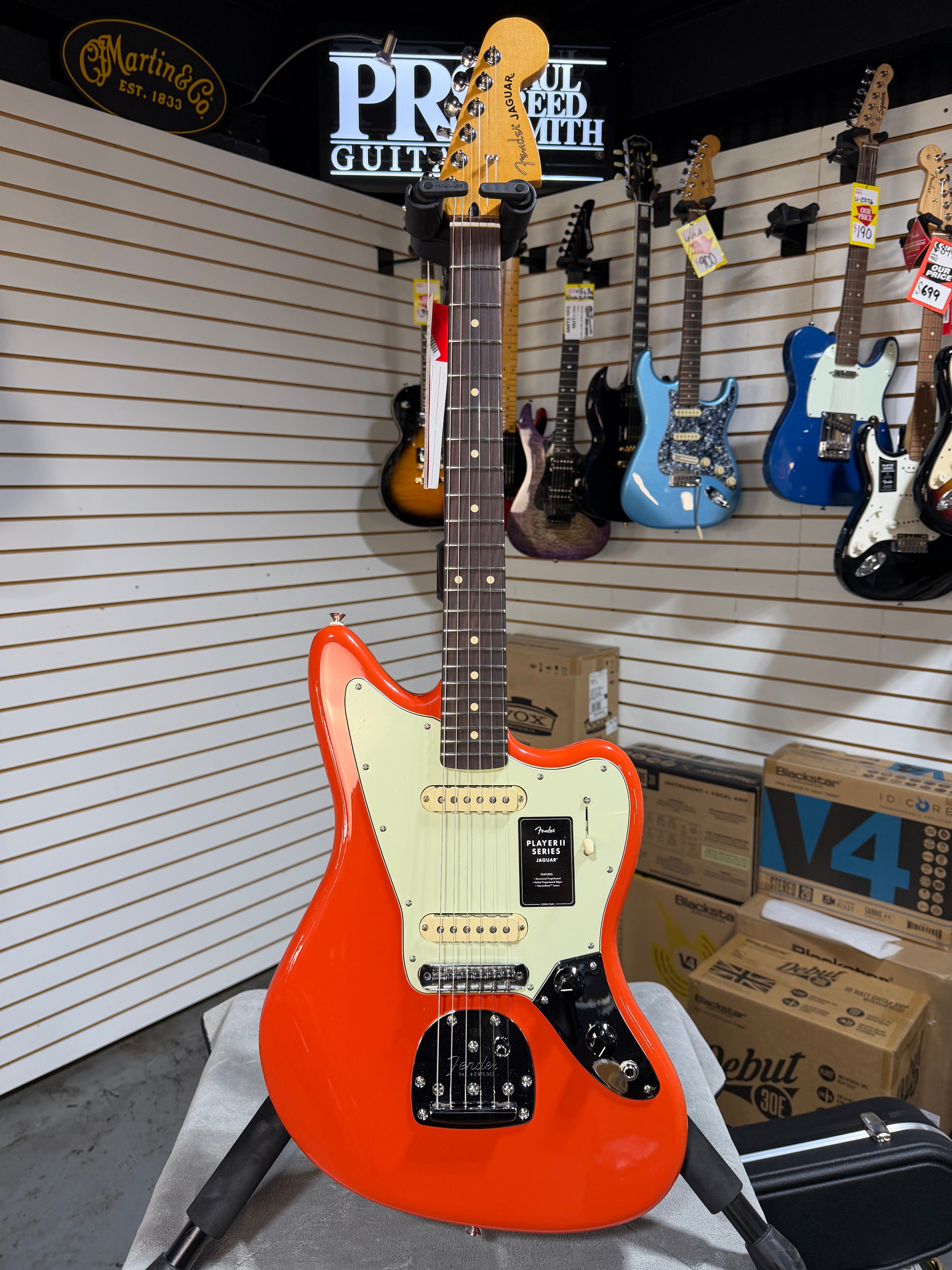 Fender Player II Jaguar Coral Red