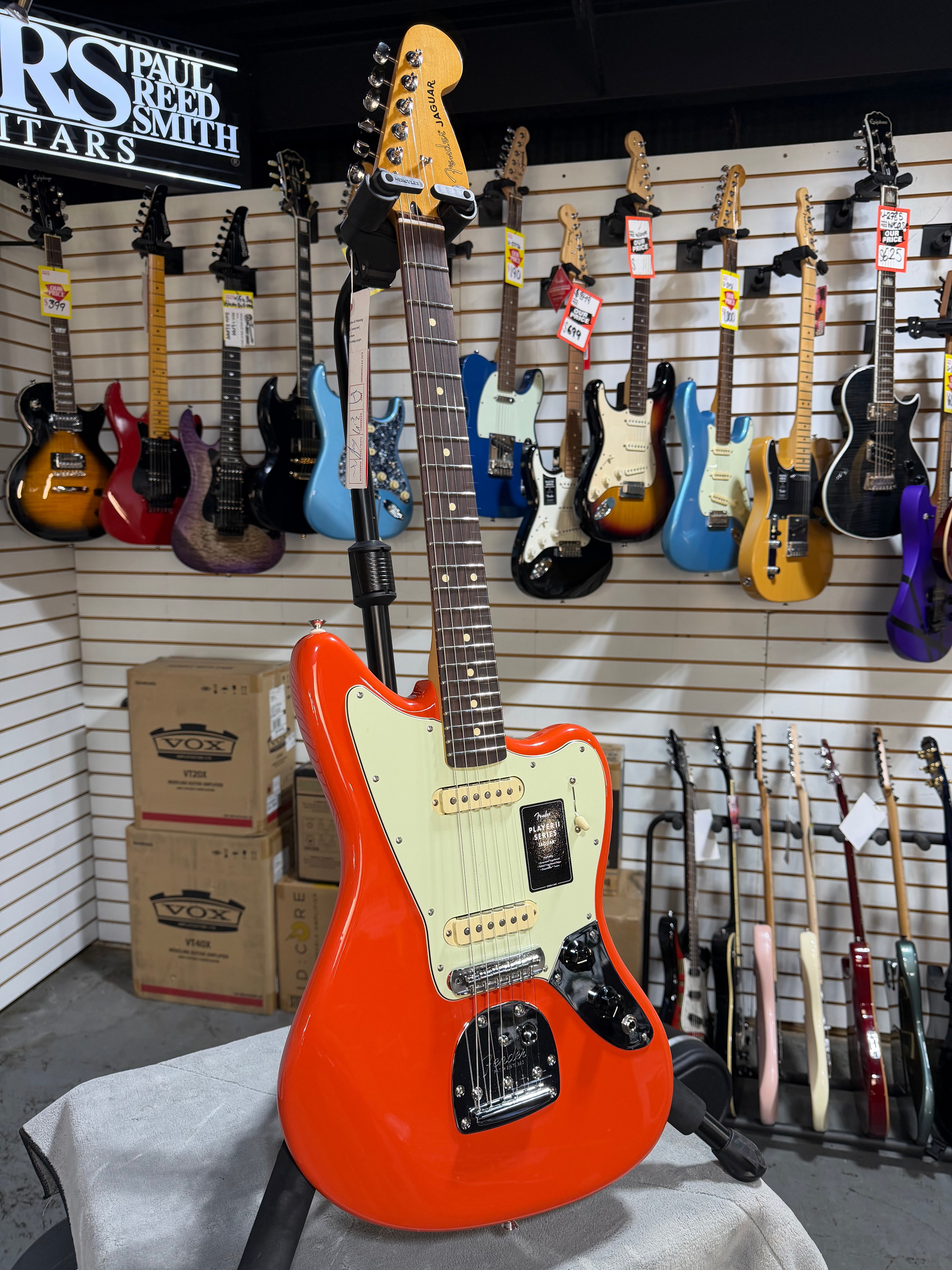 Fender Player II Jaguar Coral Red