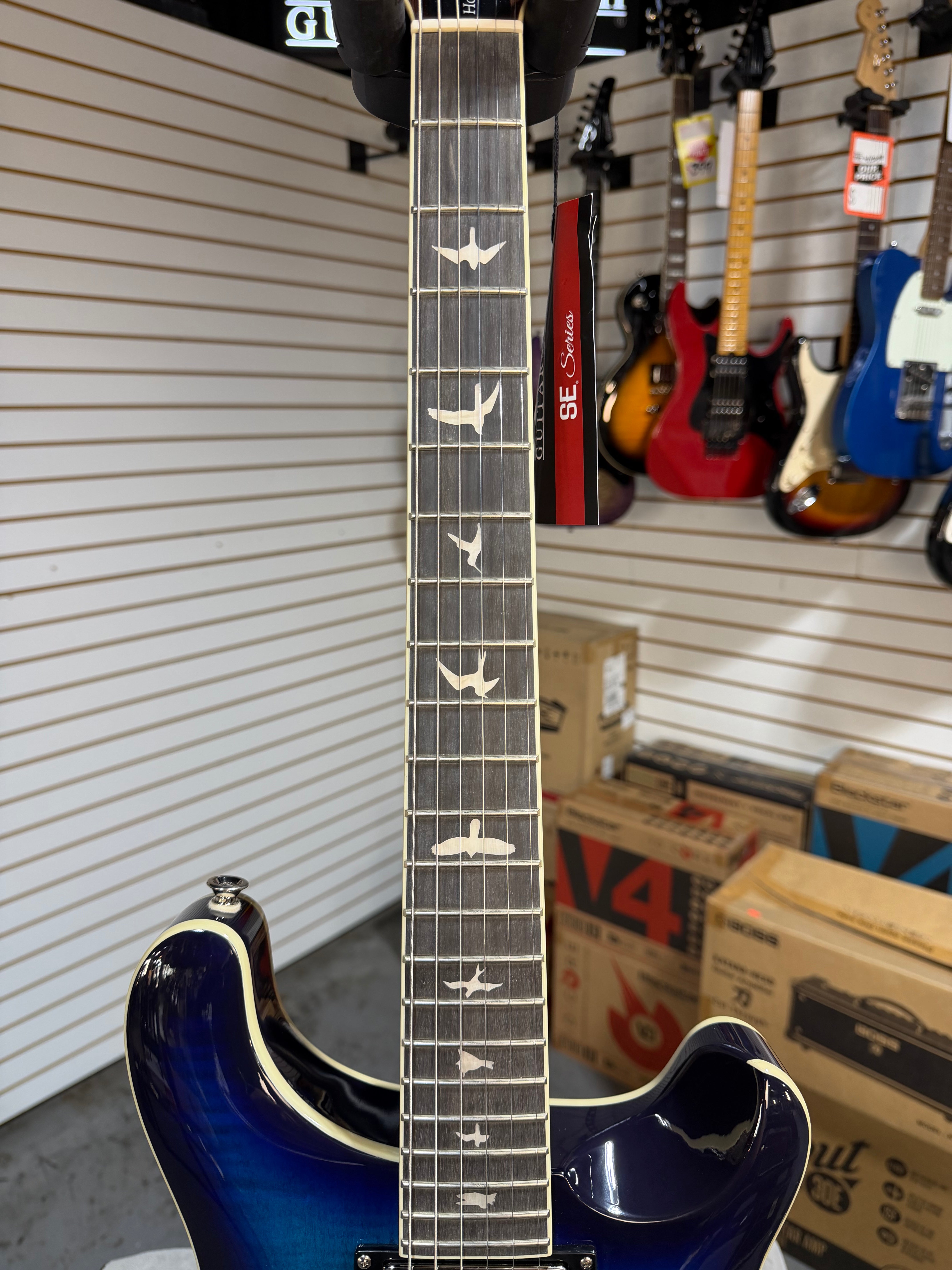 PRS SE Hollowbody II Faded Blue Burst