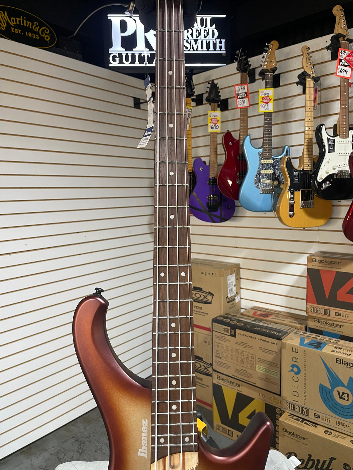Ibanez EHB600 Charred Champagne Burst Matte