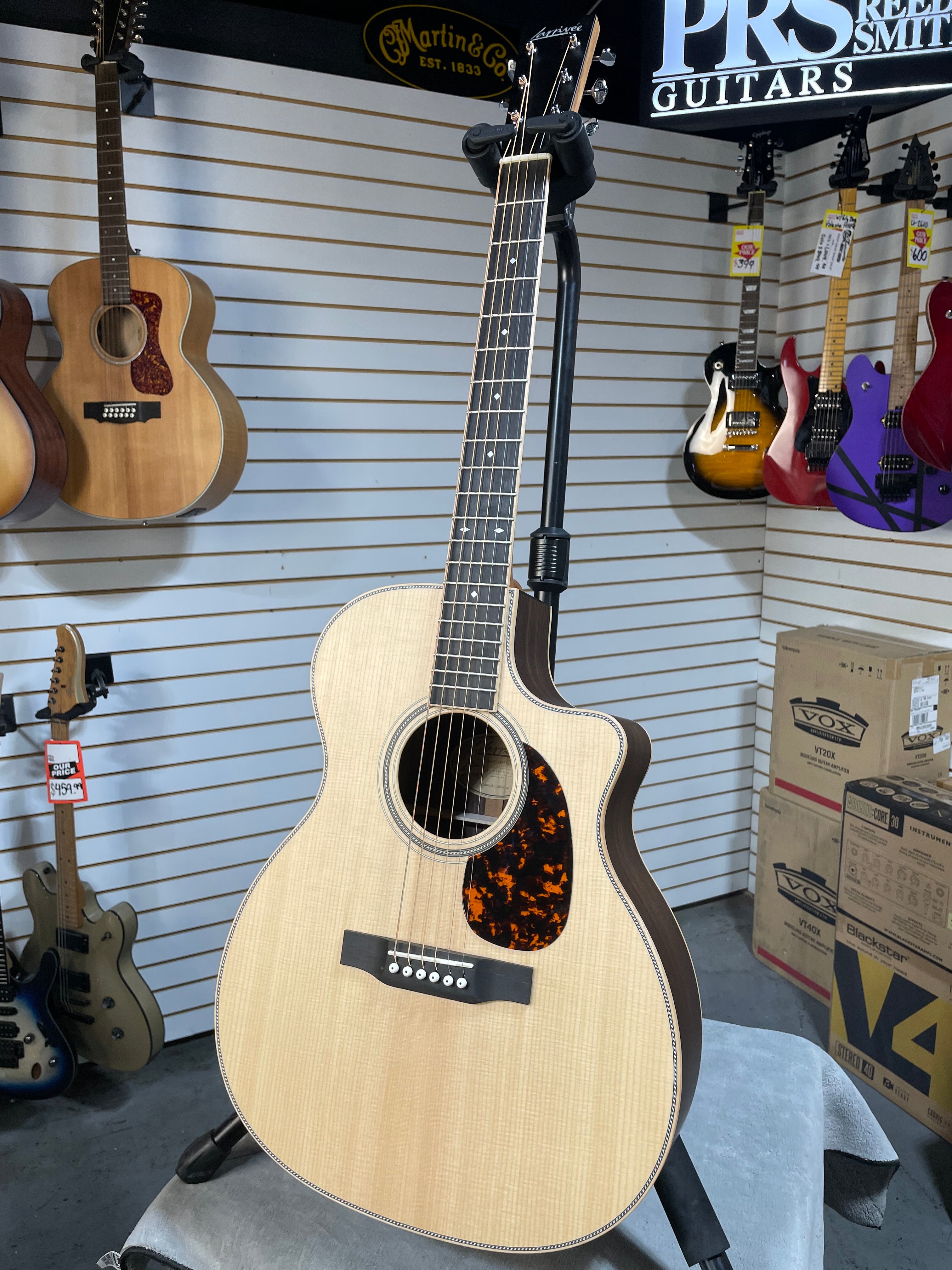 Larrivee VM-40 Acoustic Guitar - Natural - OHSC & PLEK*D