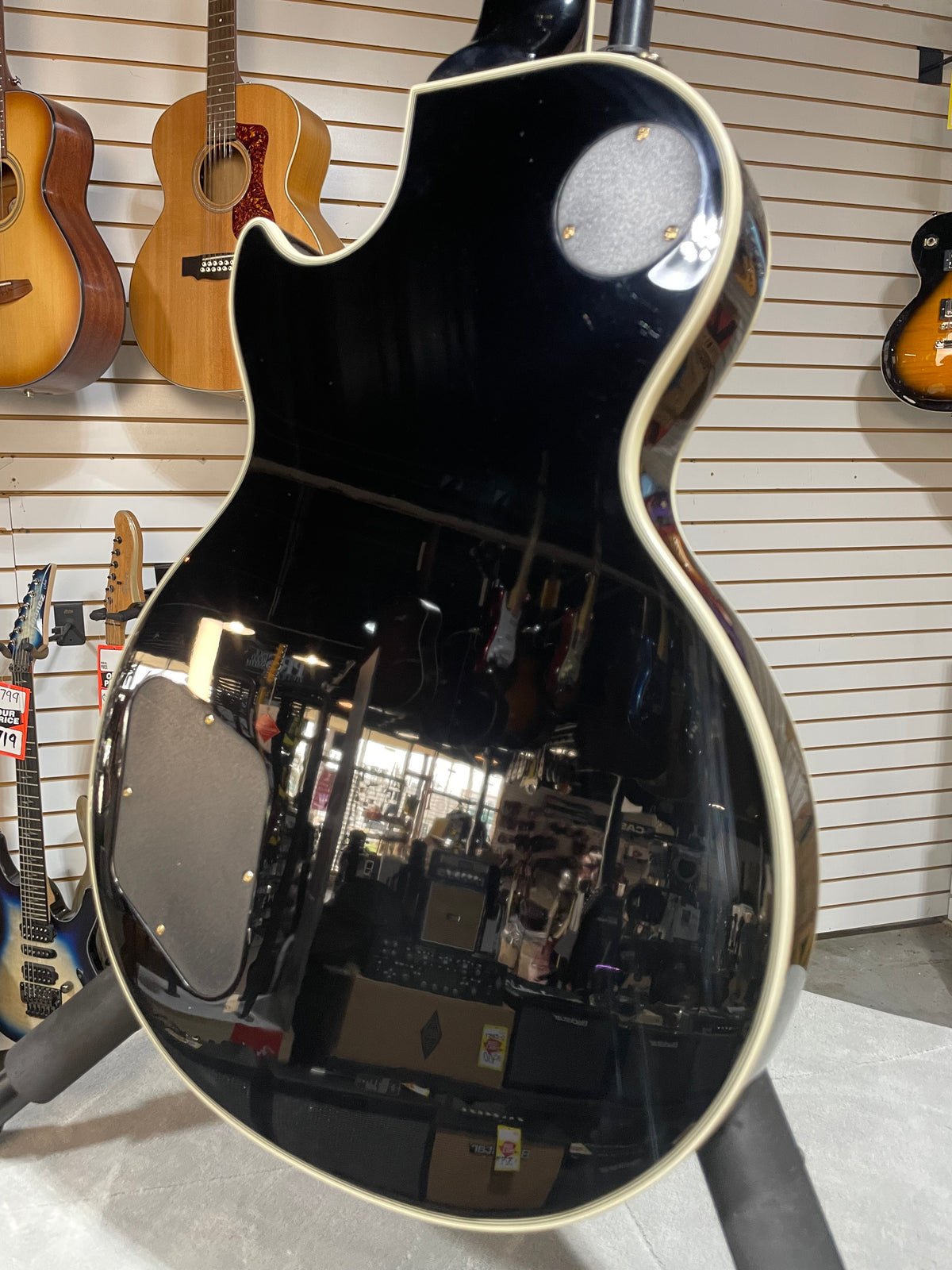 Epiphone Les Paul Custom Ebony w/Crossrock Hardshell Case