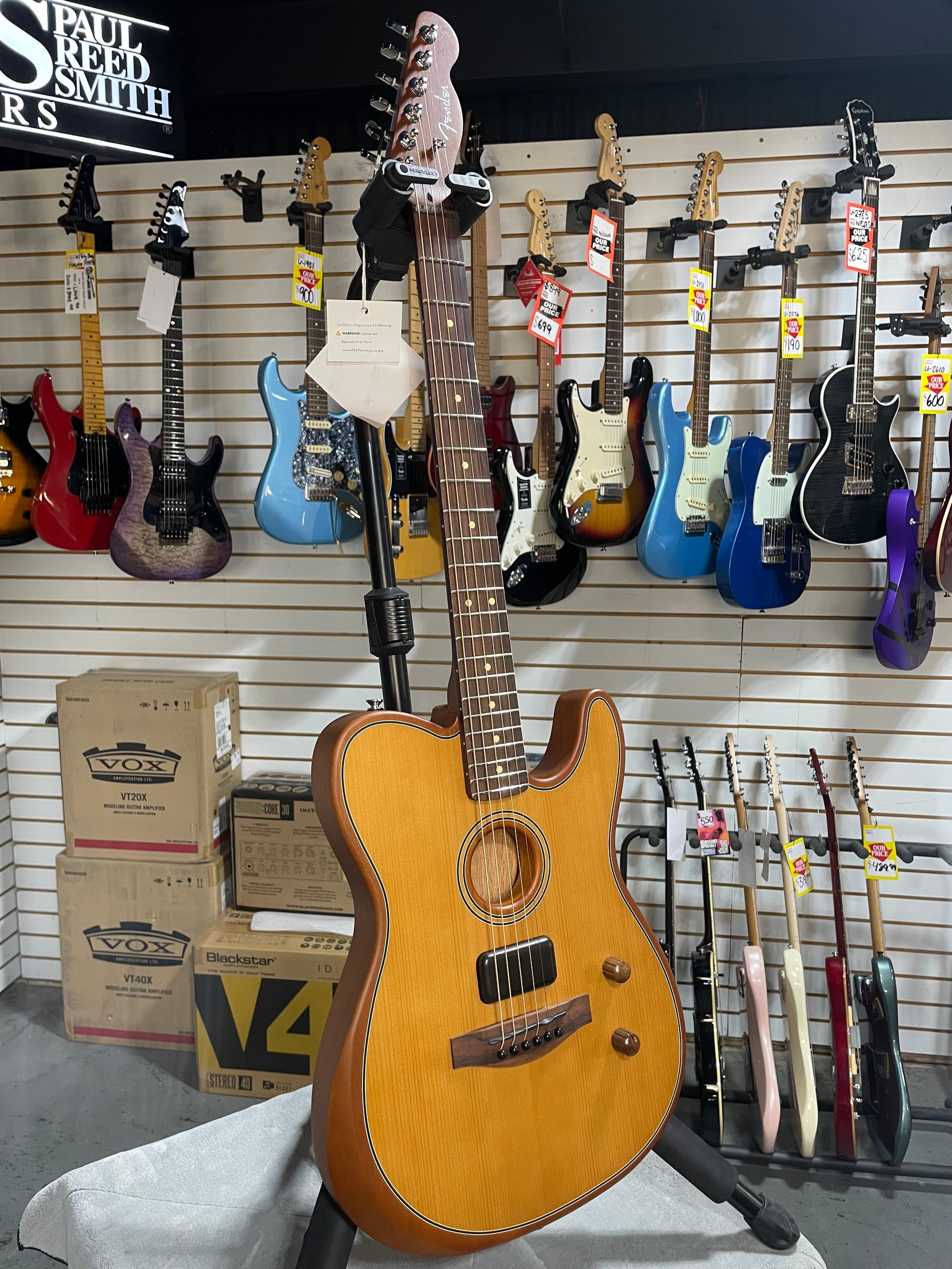 Fender Acoustasonic Standard Telecaster Aged Natural