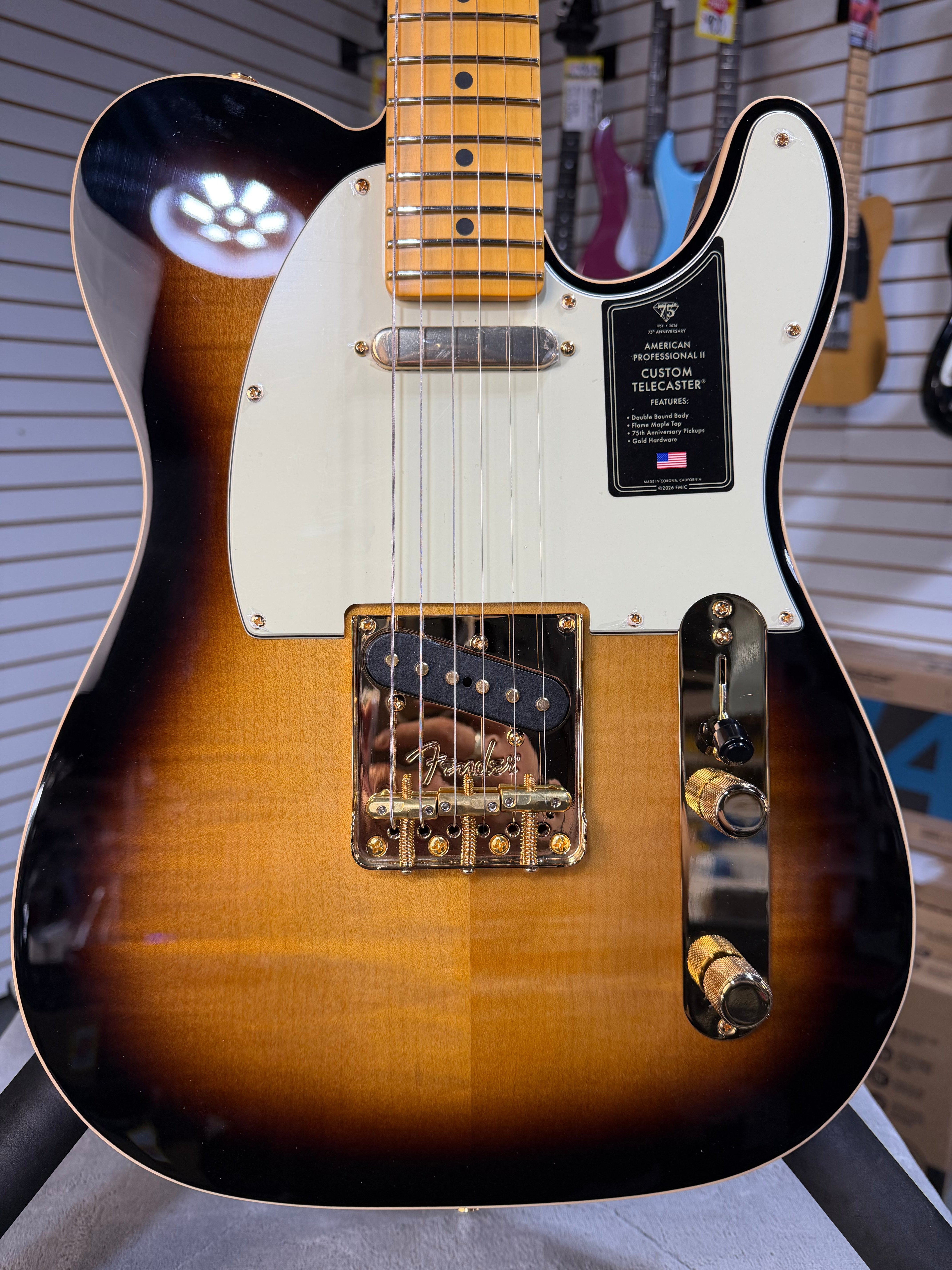 Fender 75th Anniversary American Professional II Custom Telecaster 2-Color Sunburst