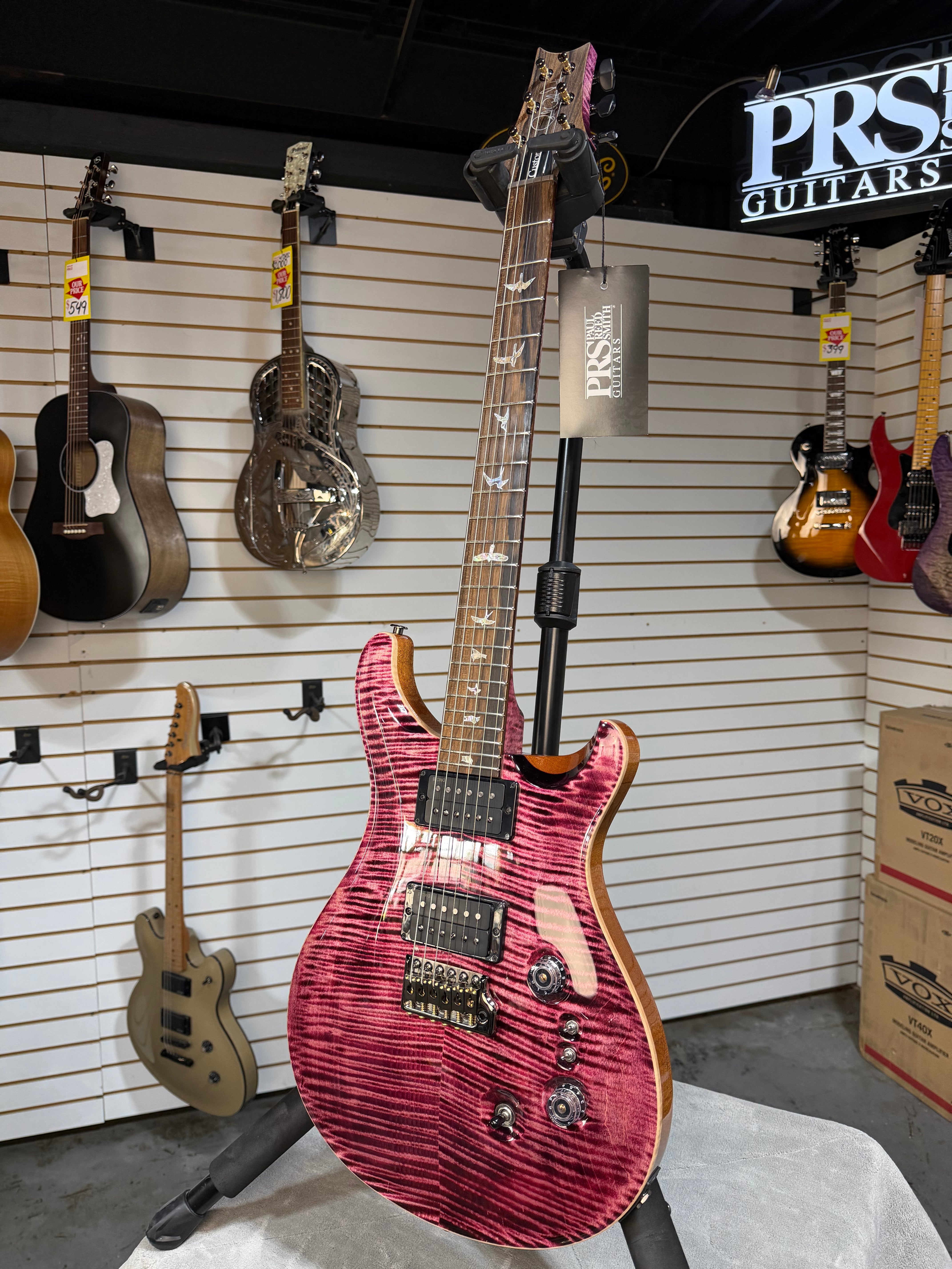 PRS Custom 24-08 10-Top Pomegranate