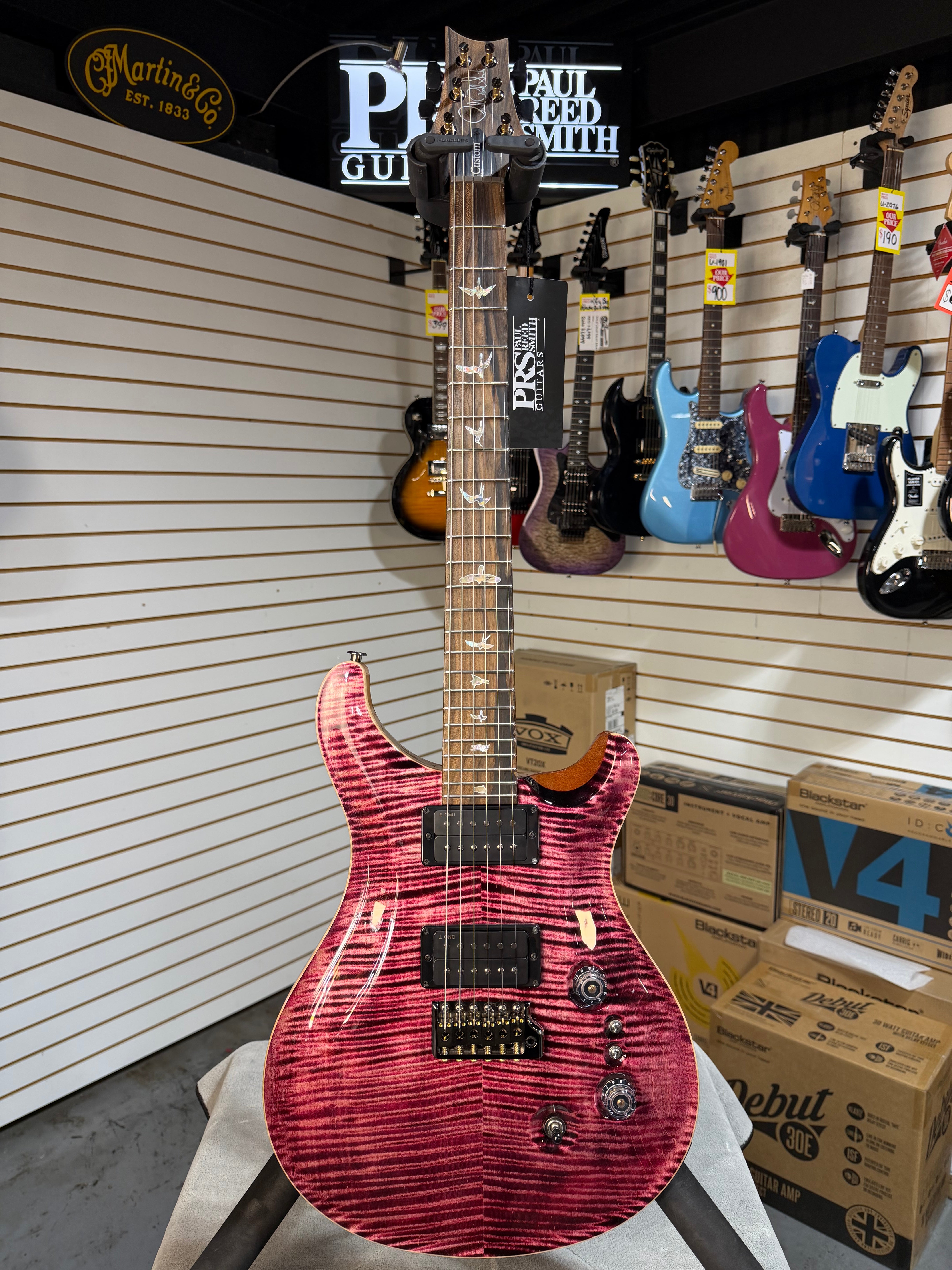 PRS Custom 24-08 10-Top Pomegranate