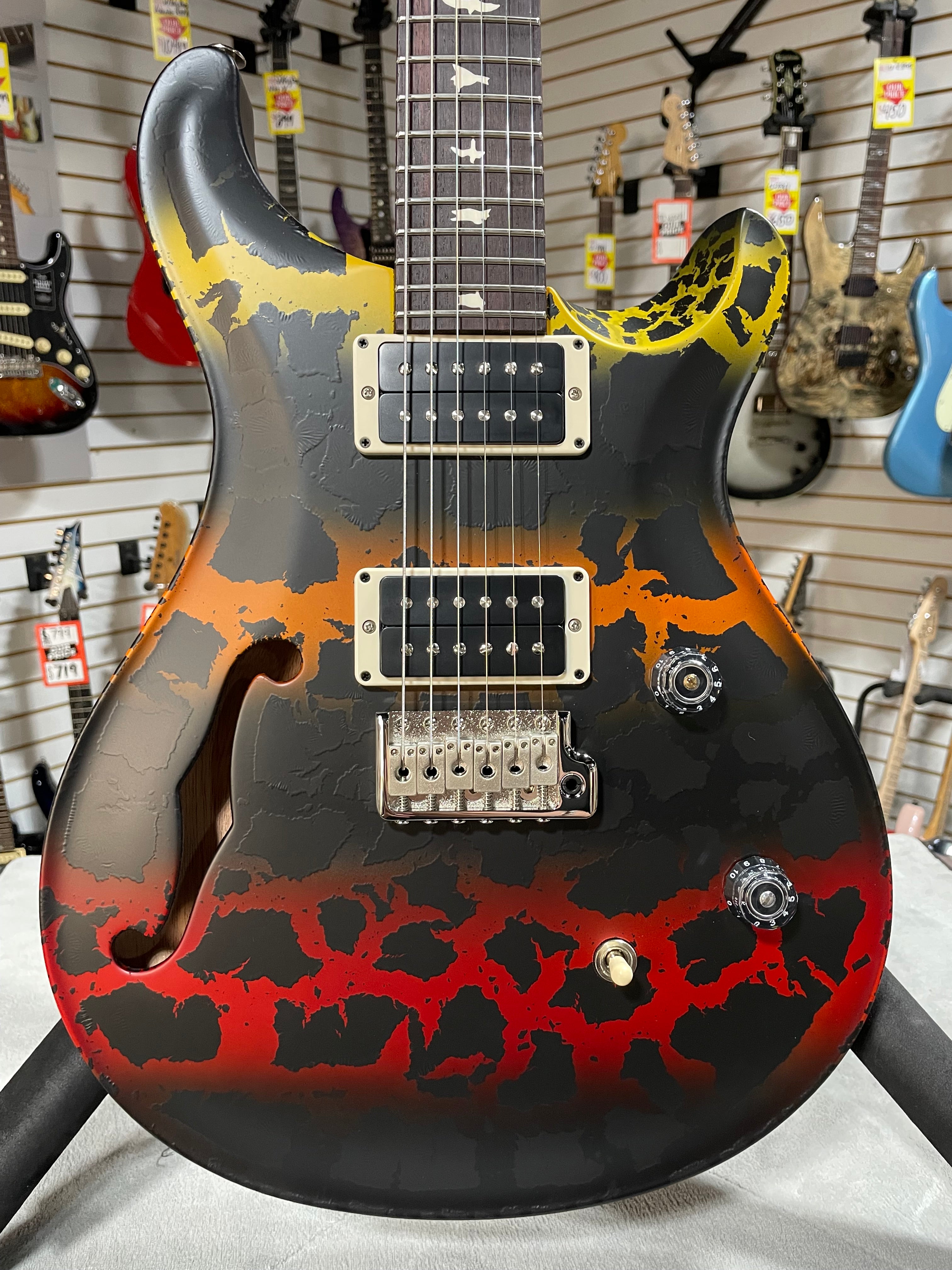 PRS CE 24 Semi Hollow 2025 - Sprayers Choice w/ Gig Bag & PLEK*D #398