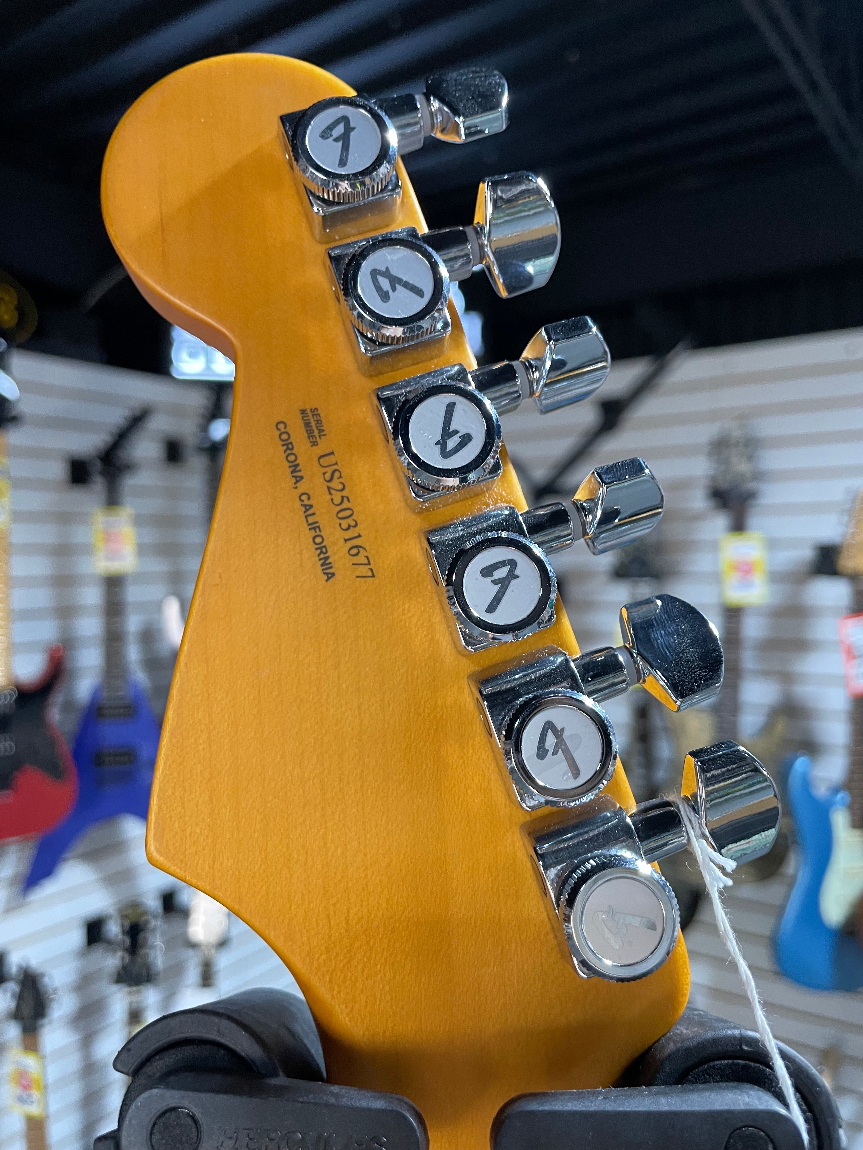 Fender American Ultra II Stratocaster - Noble Blue w/ Maple Fingerboard w/ OHSC & PLEK*D #677