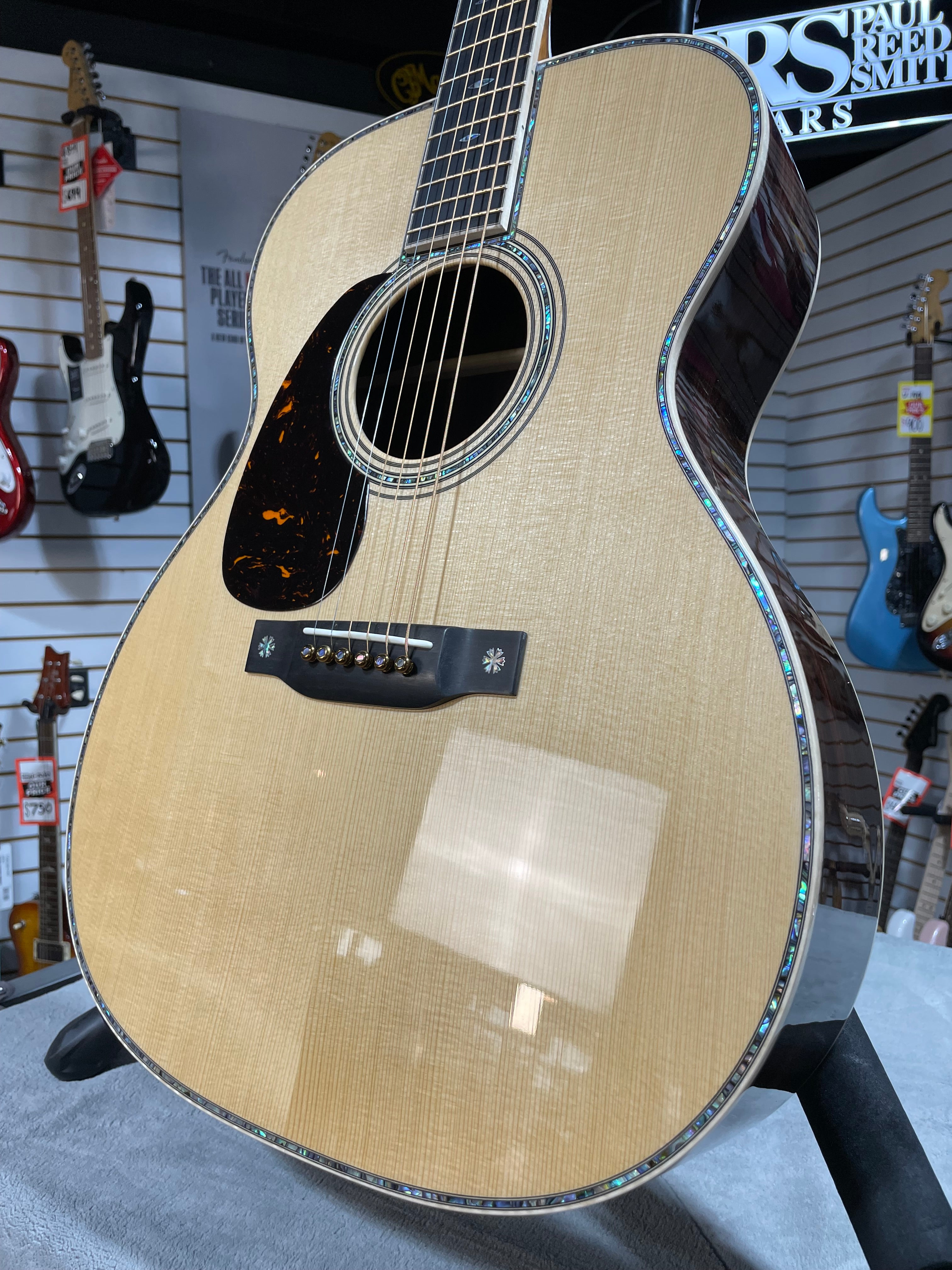 Martin 000-42 Modern Deluxe Left-Handed Acoustic Guitar - Natural W/OHSC & PLEK*D #368