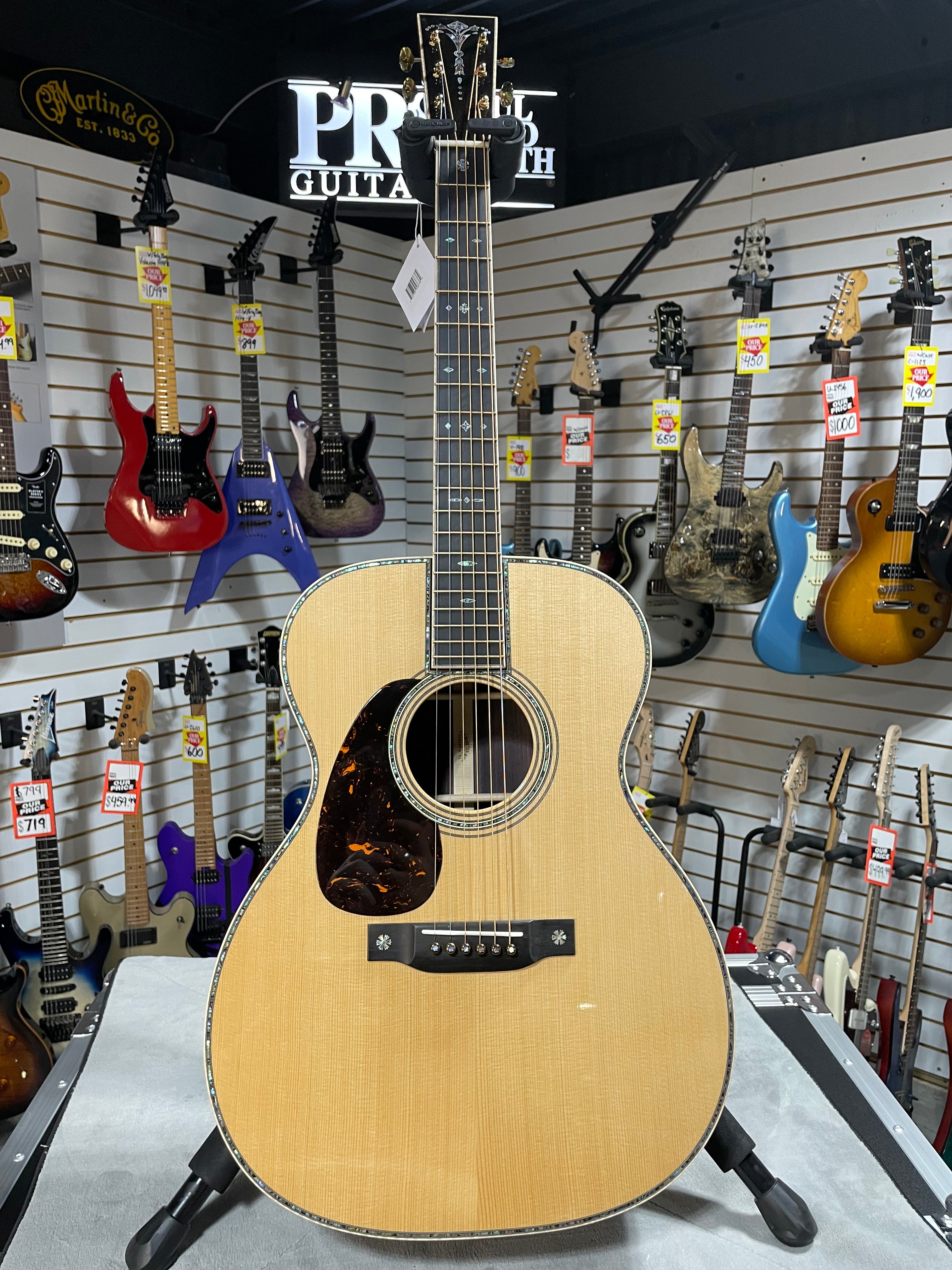 Martin 000-42 Modern Deluxe Left-Handed Acoustic Guitar - Natural W/OHSC & PLEK*D #368