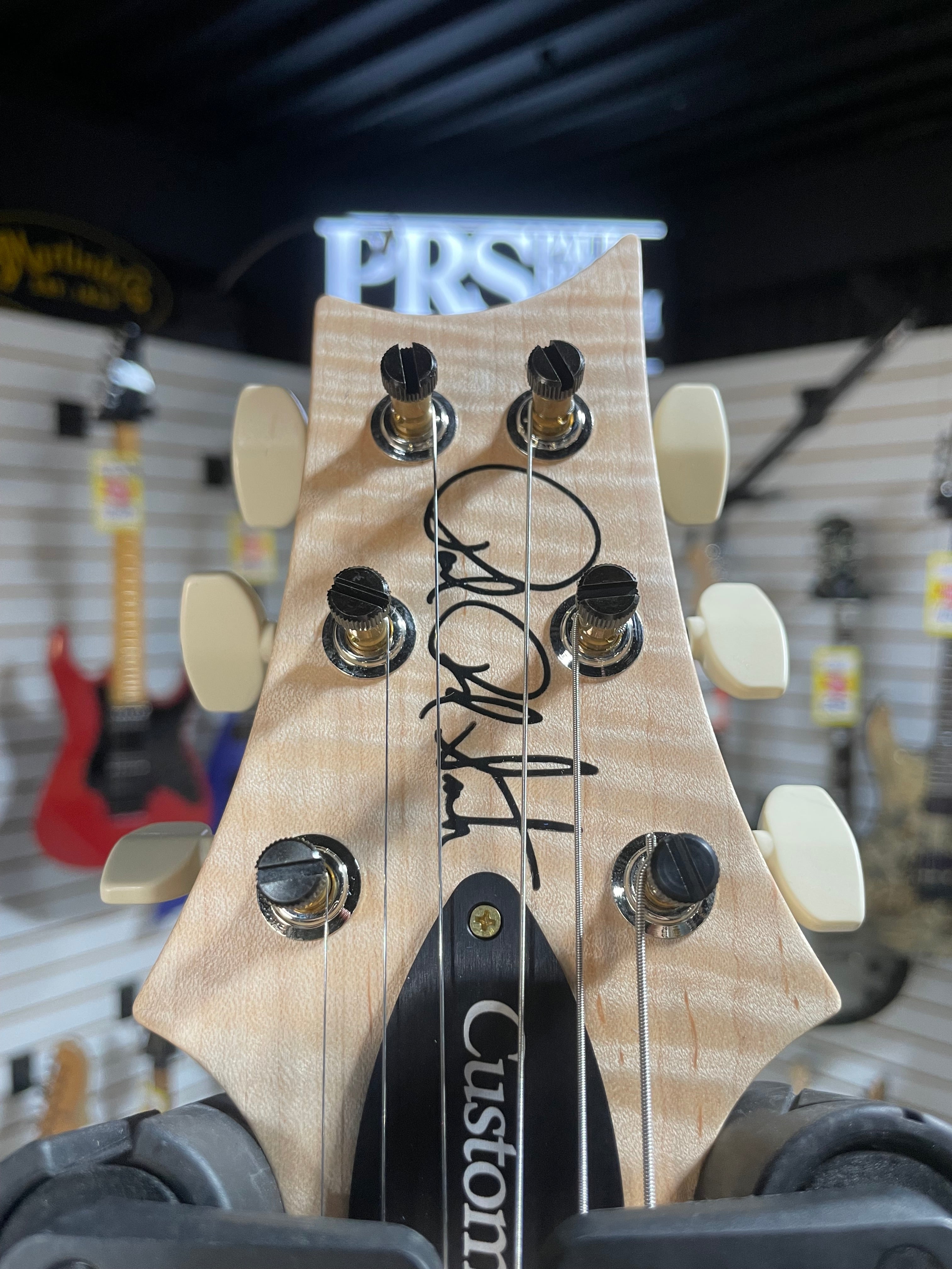 Wood Library Custom 24 Left Handed - Charcoal #284 GET PLEK'D!