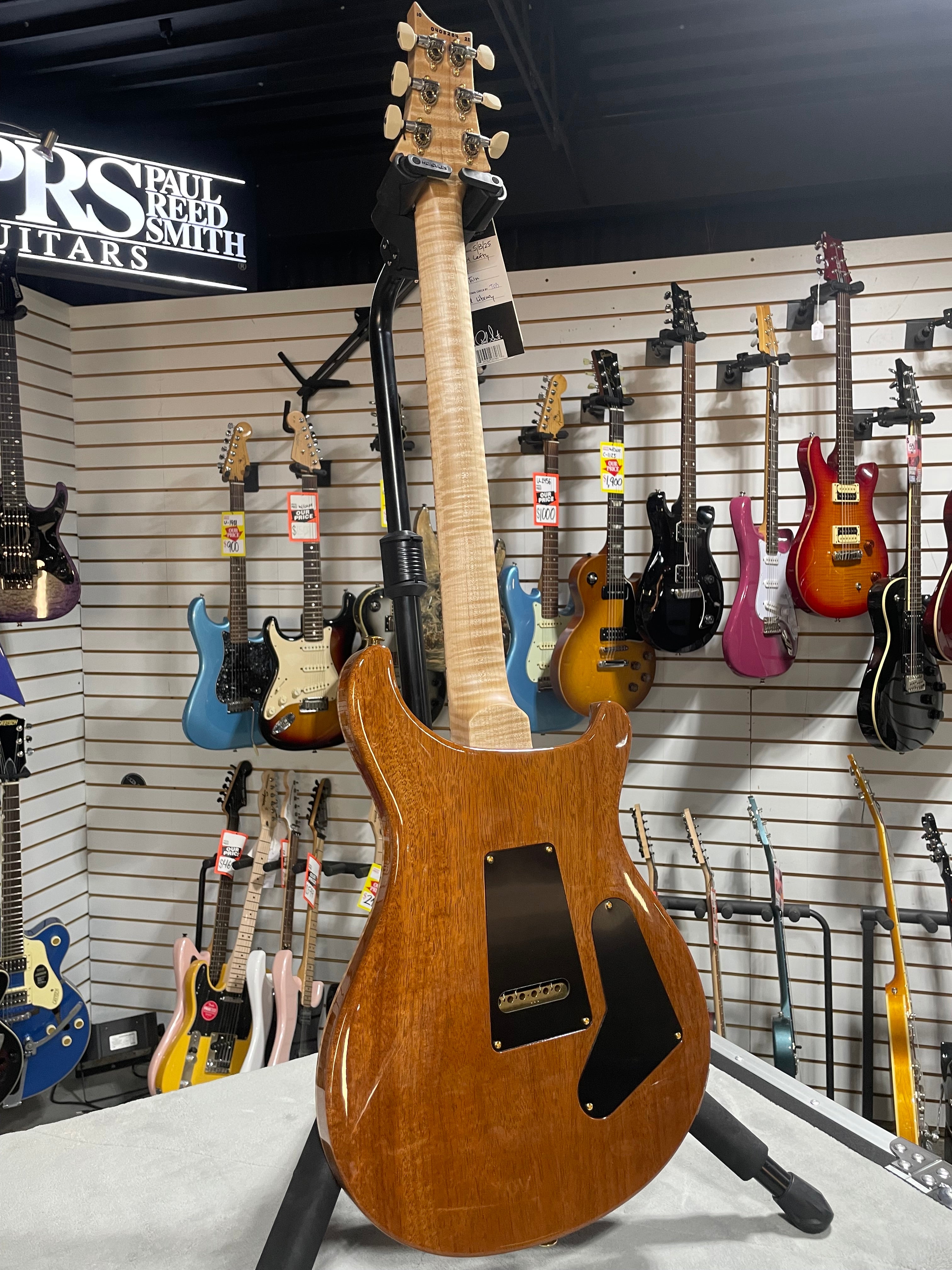 Wood Library Custom 24 Left Handed - Charcoal #284 GET PLEK'D!