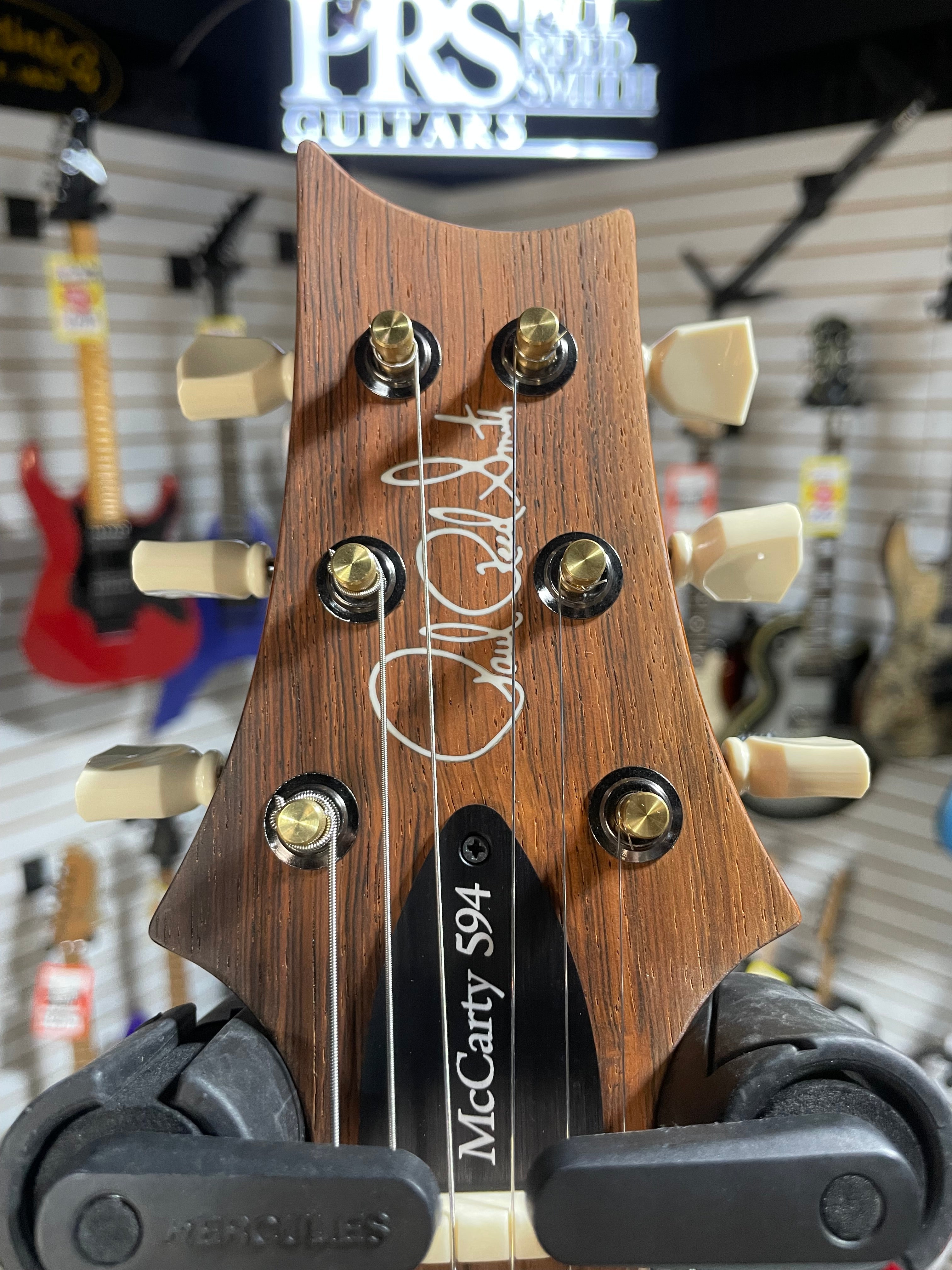 McCarty 594 Electric Guitar - Custom Color Black Metallic w/Natural Back Braz FB #836 GET PLEK'D!