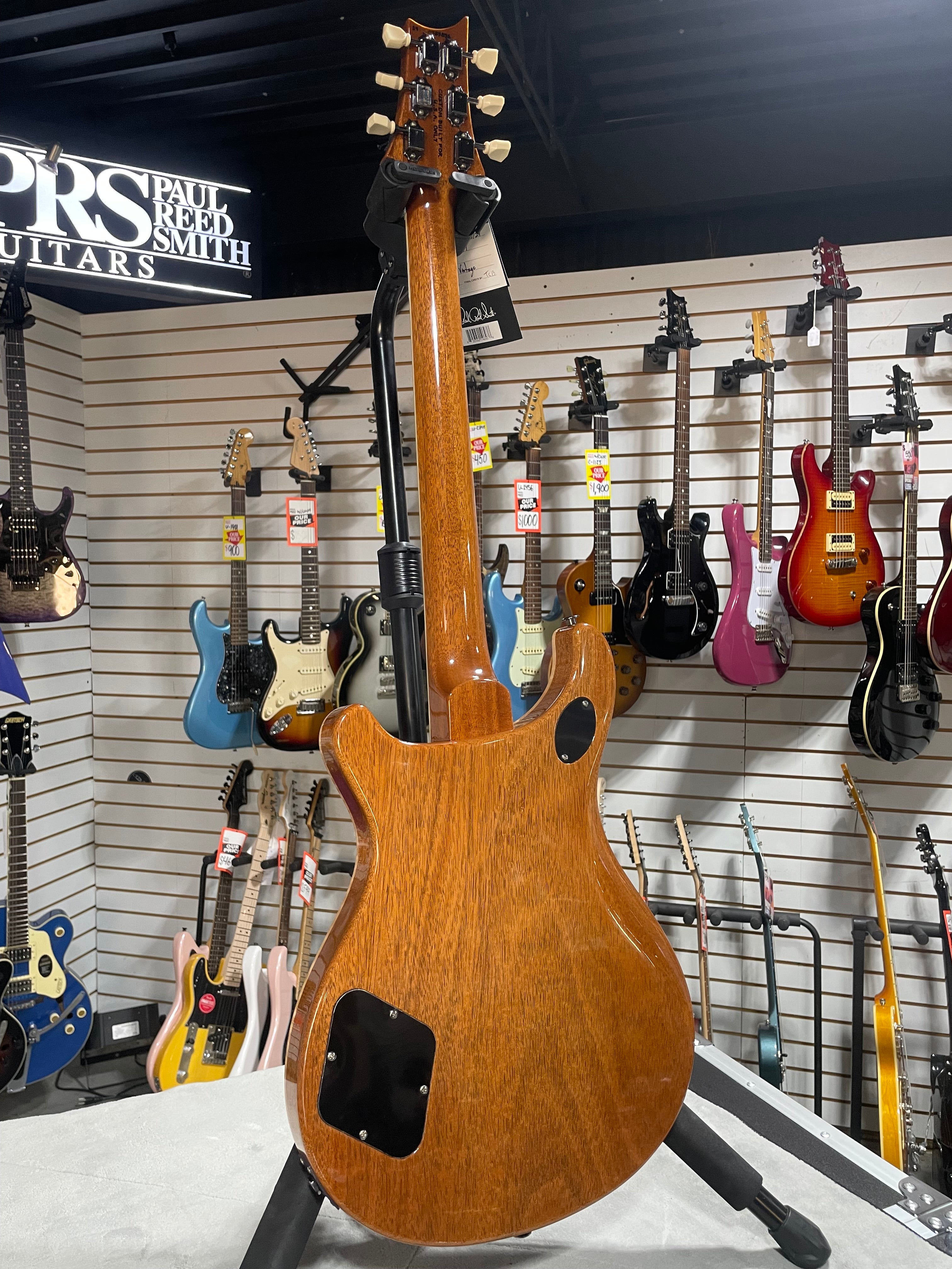 McCarty 594 Electric Guitar - Custom Color Black Metallic w/Natural Back Braz FB #836 GET PLEK'D!