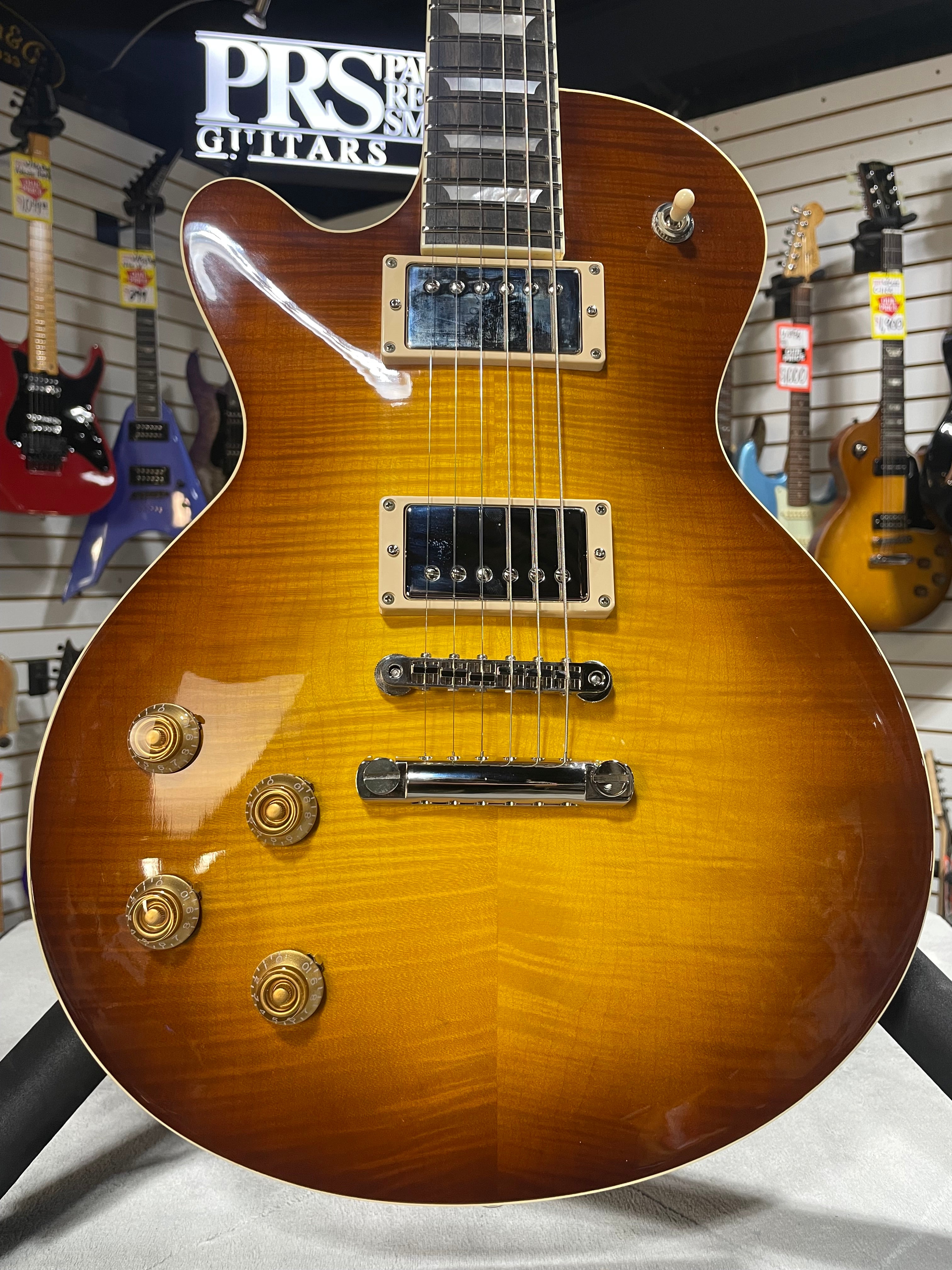 Eastman SB59L Left Handed Electric Guitar 2025 - Goldburst w/OHSC & PLEK*D #753