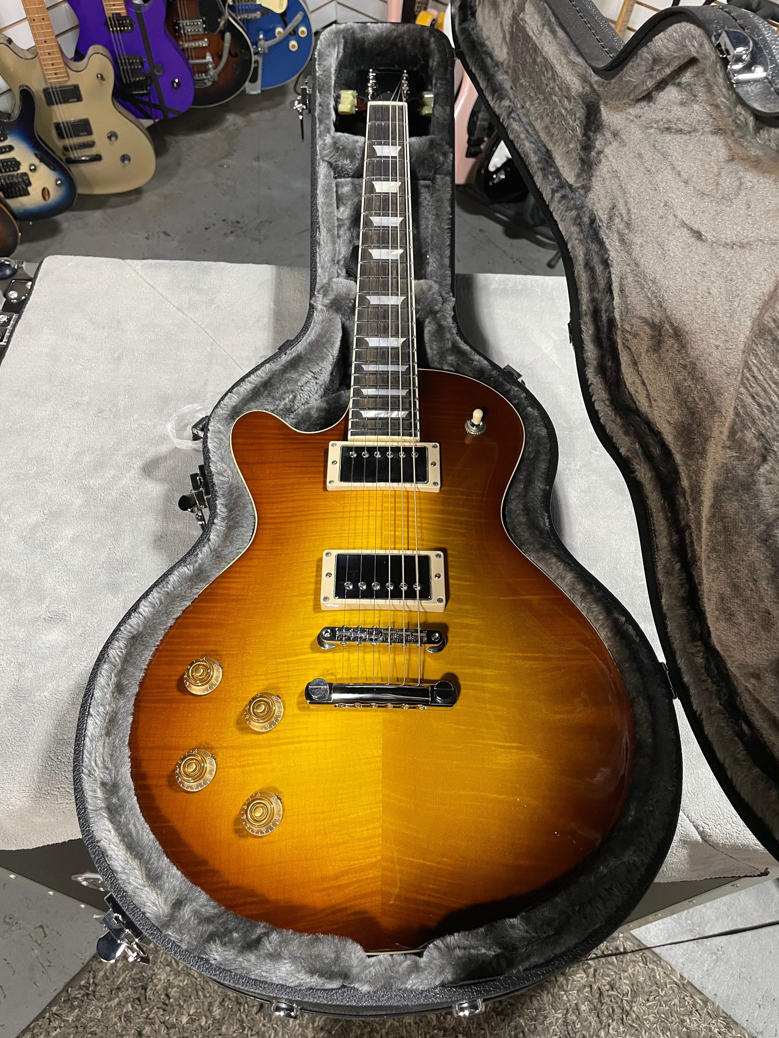 Eastman SB59L Left Handed Electric Guitar 2025 - Goldburst w/OHSC & PLEK*D #753