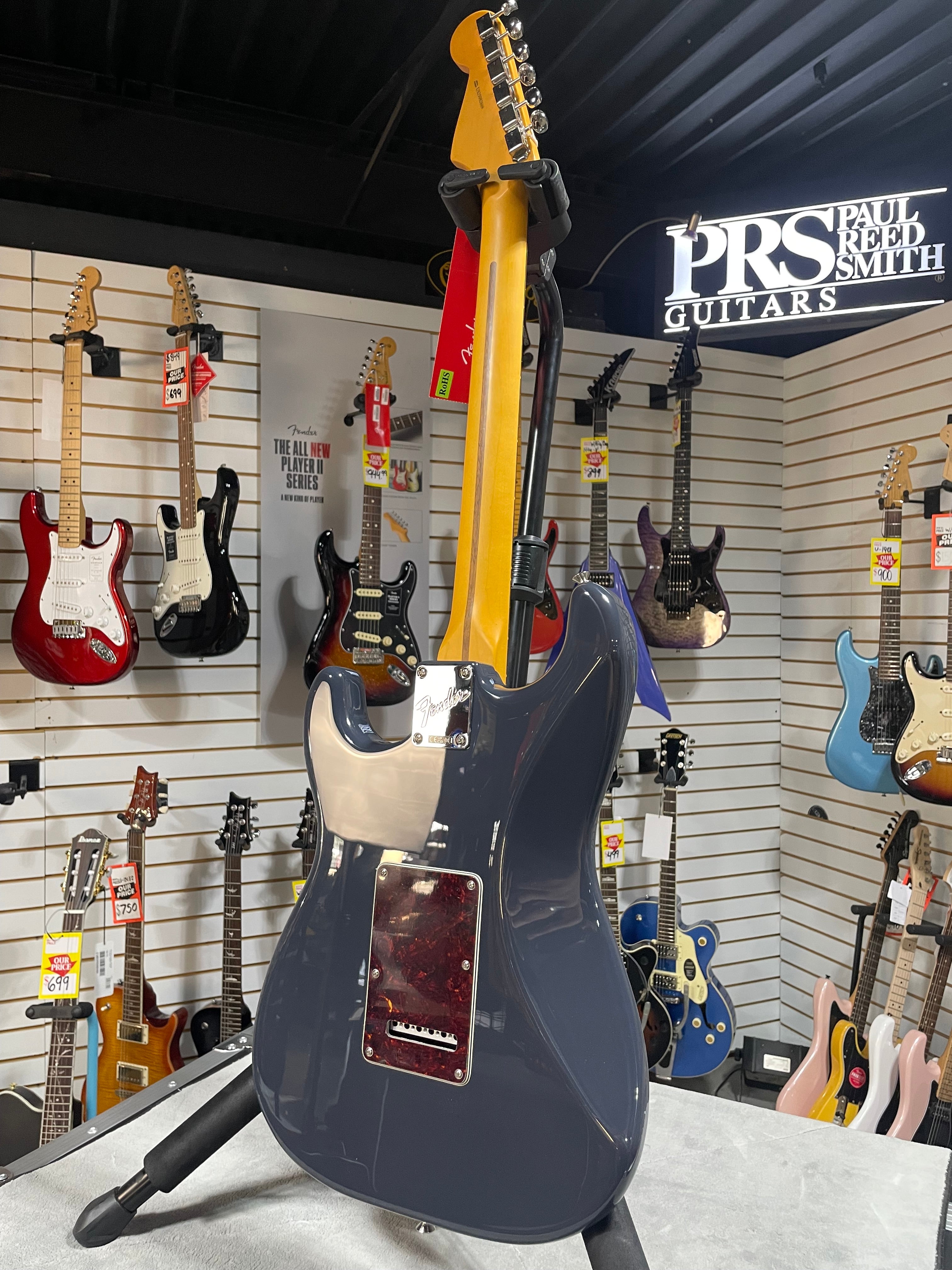 Fender American Professional Classic Stratocaster - Faded Black w/ Gig Bag & PLEK*D #669