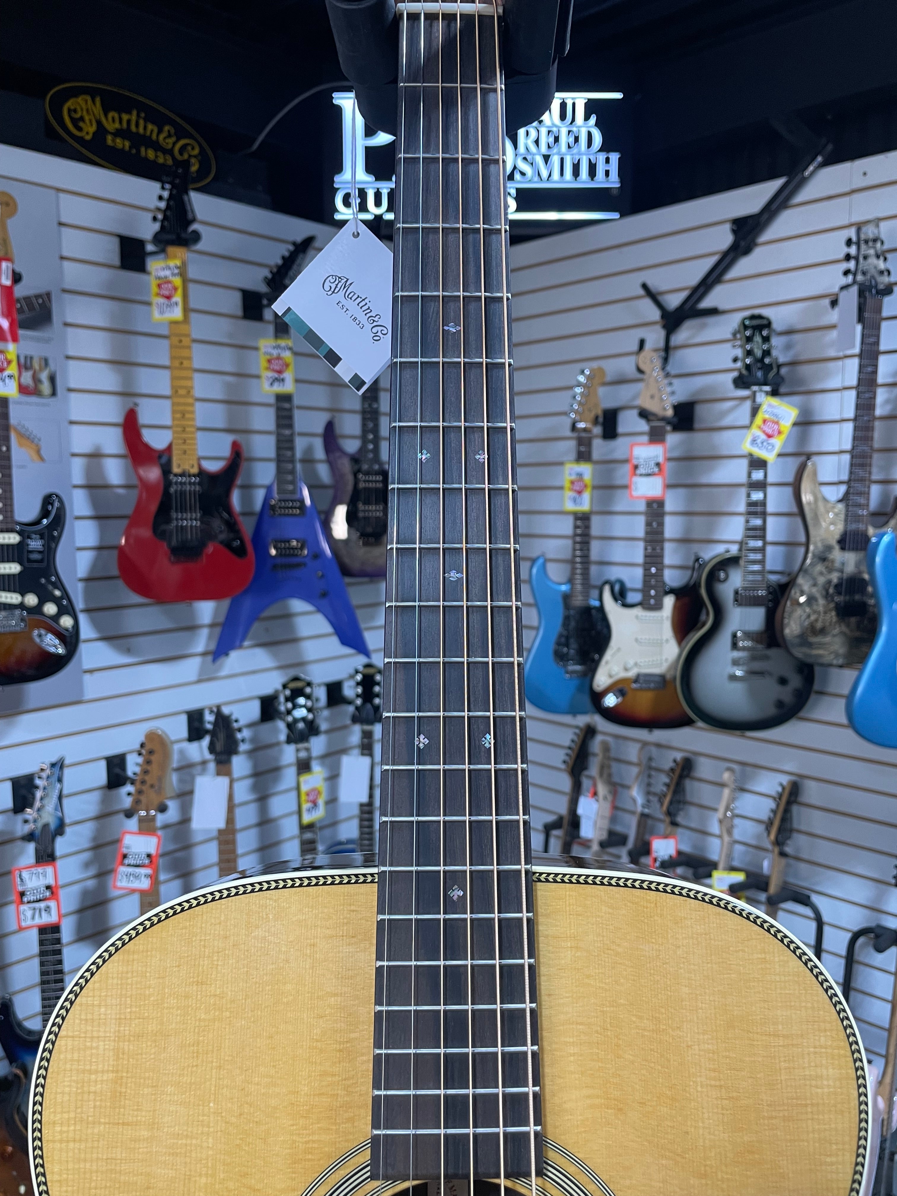 Martin OM-28 Left Handed Acoustic Guitar - Natural w/OHSC & PLEK*D #292