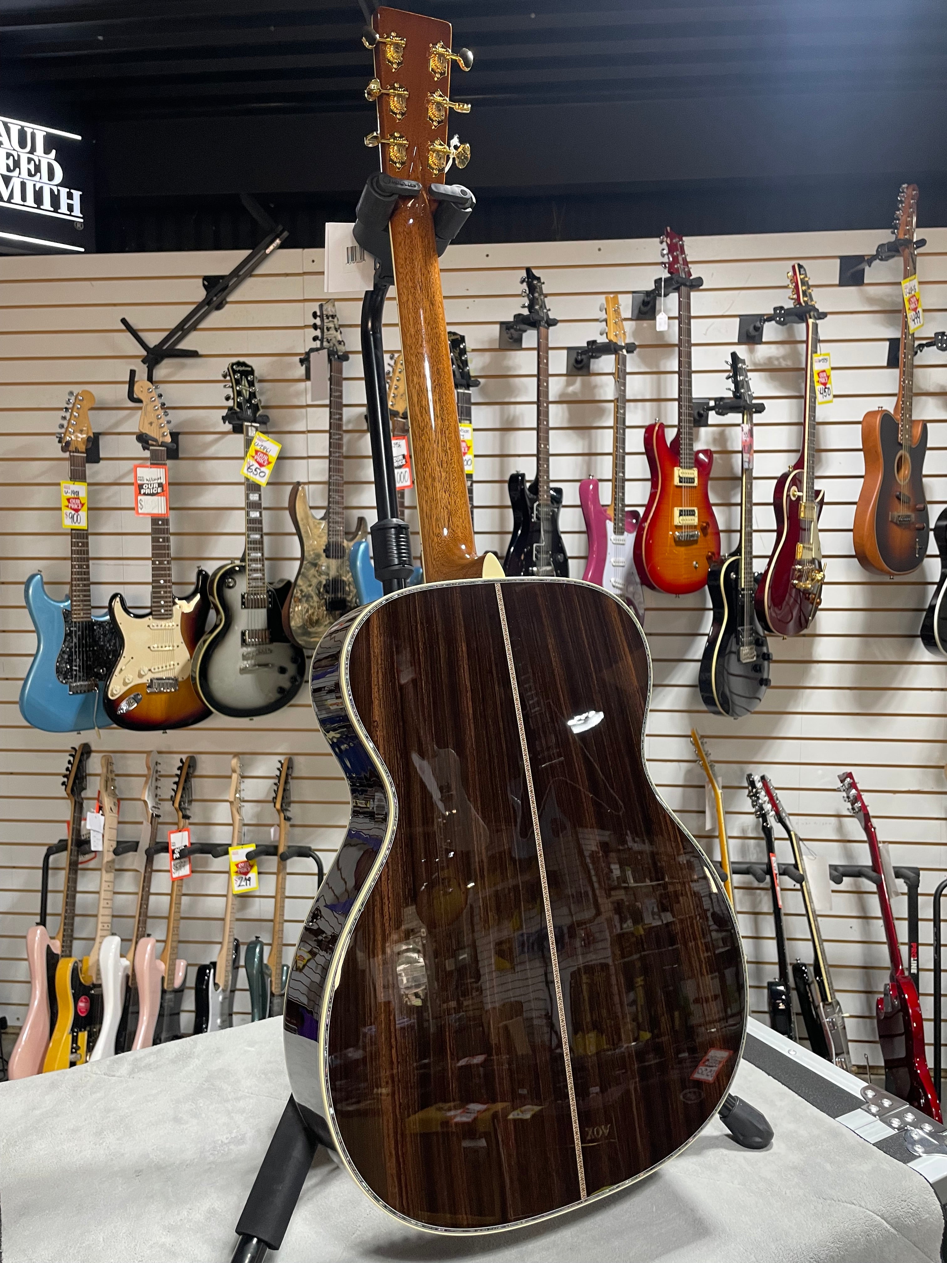 Martin OM-45 Left Handed Acoustic Guitar - Natural w/OHSC & PLEK*D #079