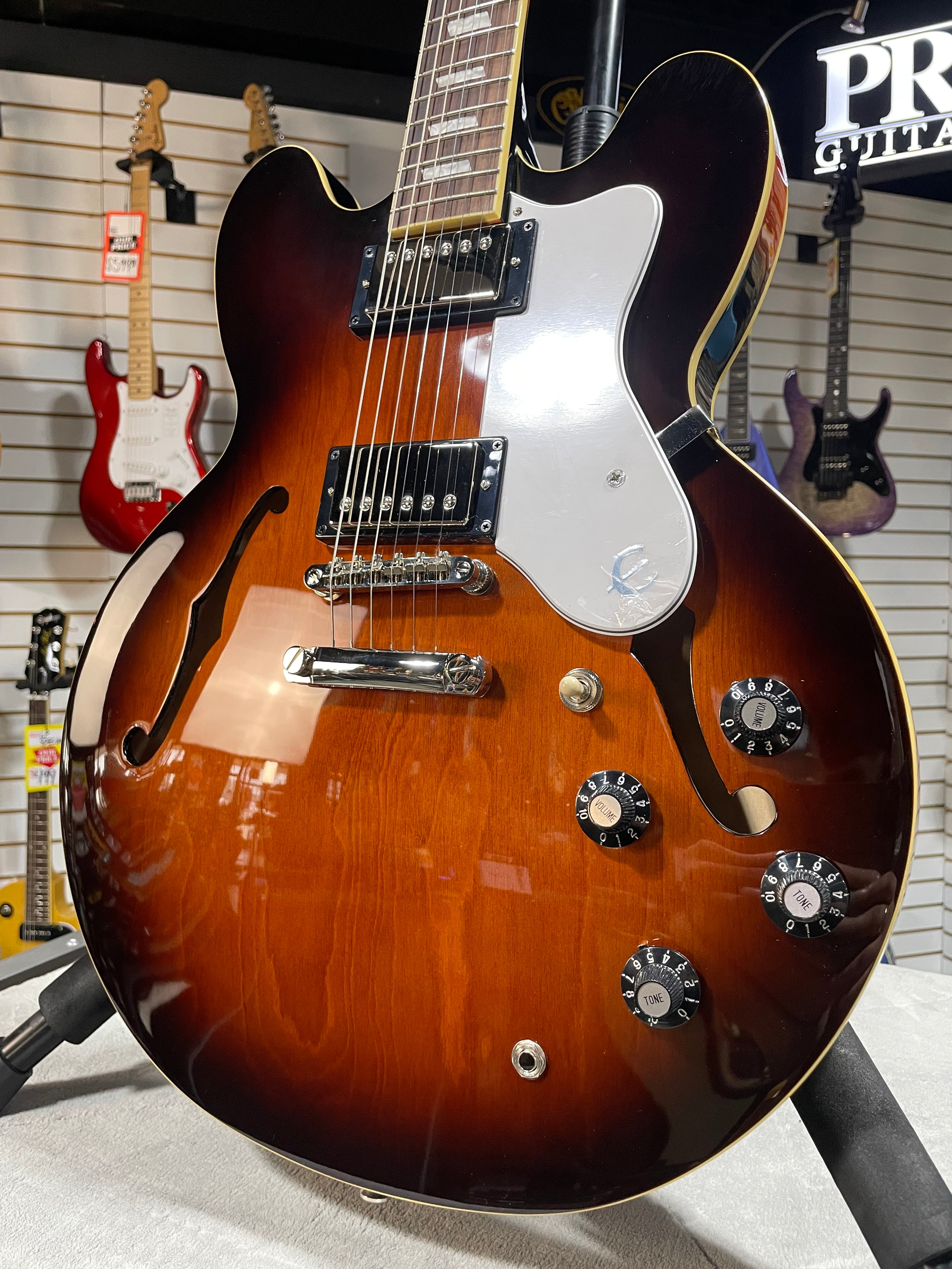 Epiphone Bonehead Signature Riviera - Tobacco Sunburst w/ OHSC & PLEK*D #593