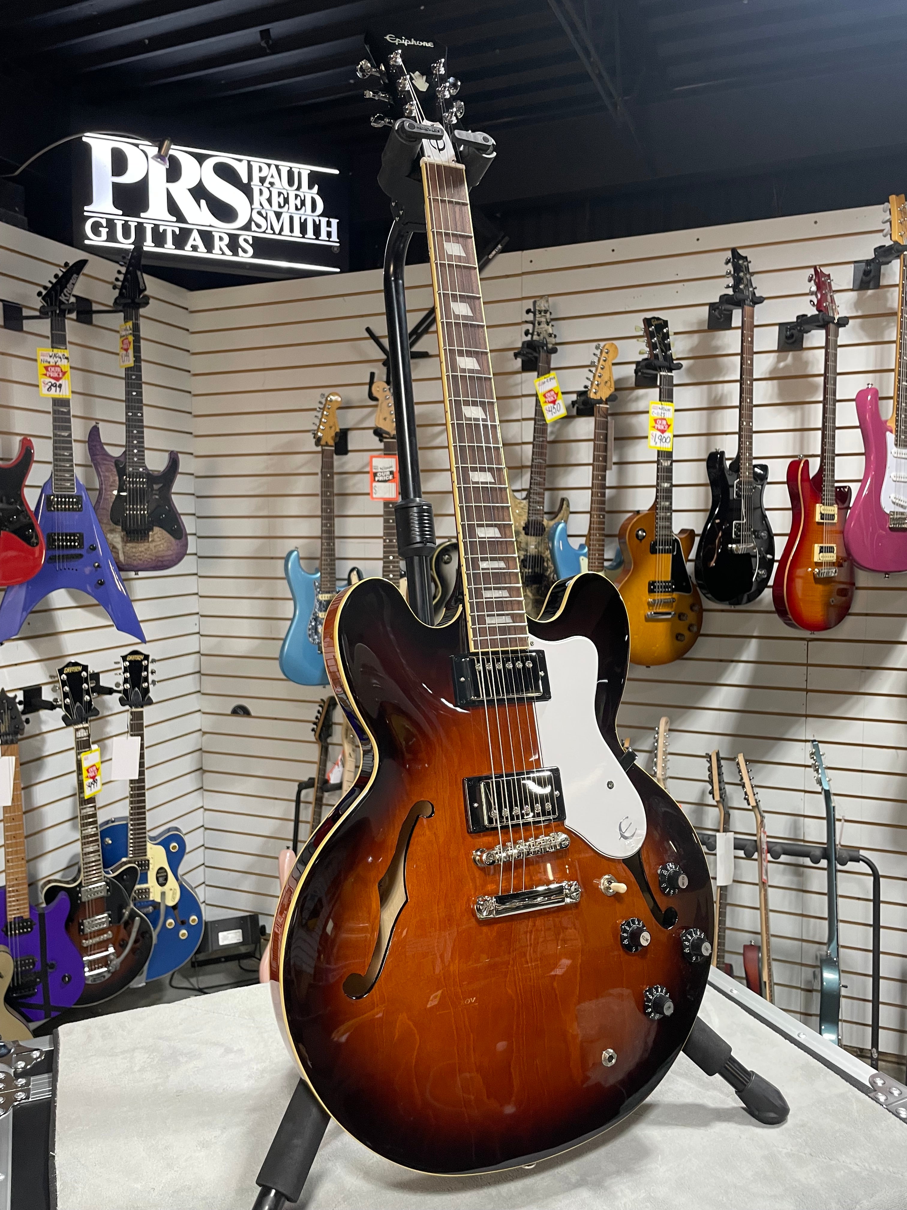 Epiphone Bonehead Signature Riviera - Tobacco Sunburst w/ OHSC & PLEK*D #593