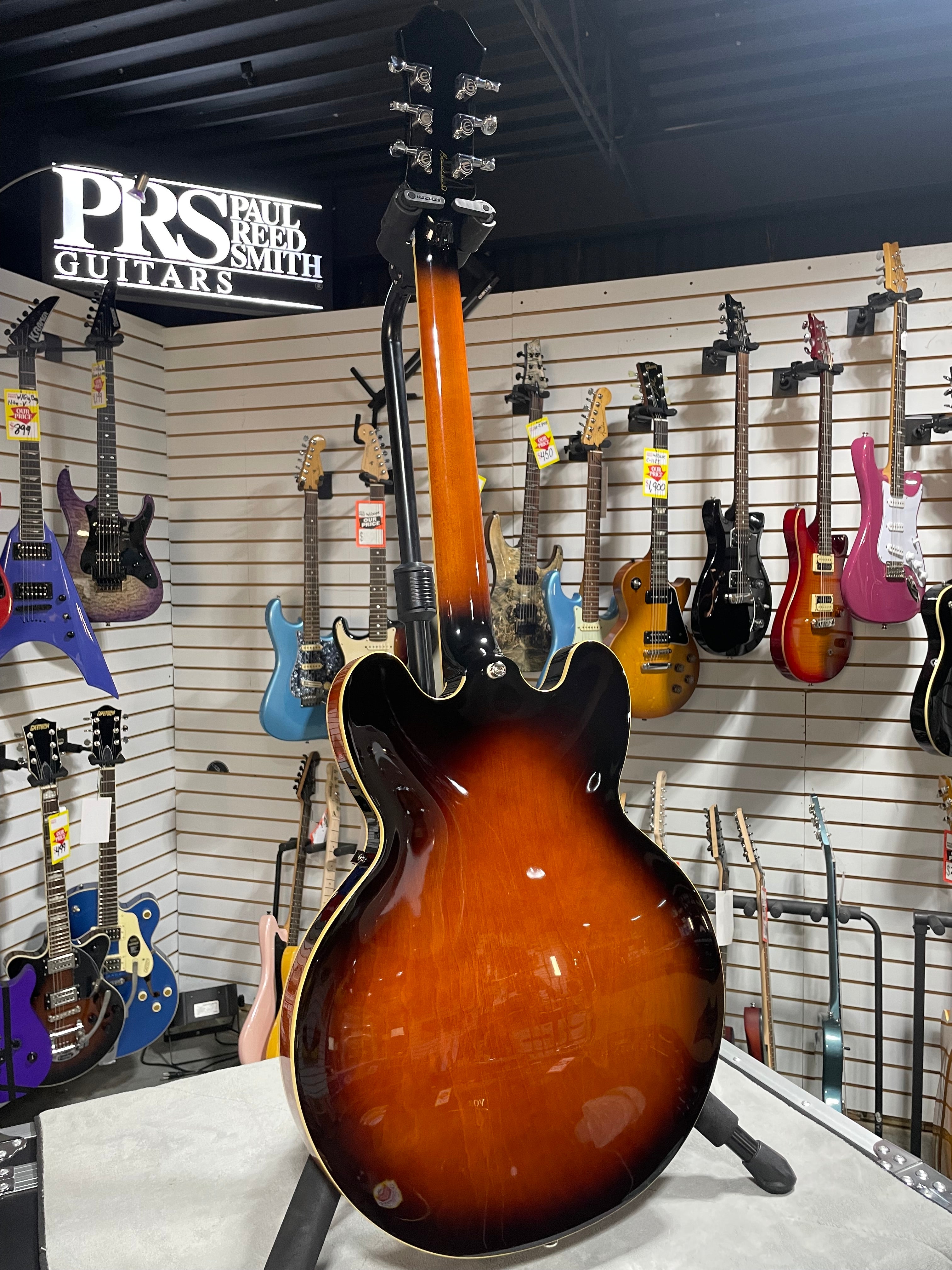 Epiphone Bonehead Signature Riviera - Tobacco Sunburst w/ OHSC & PLEK*D #593