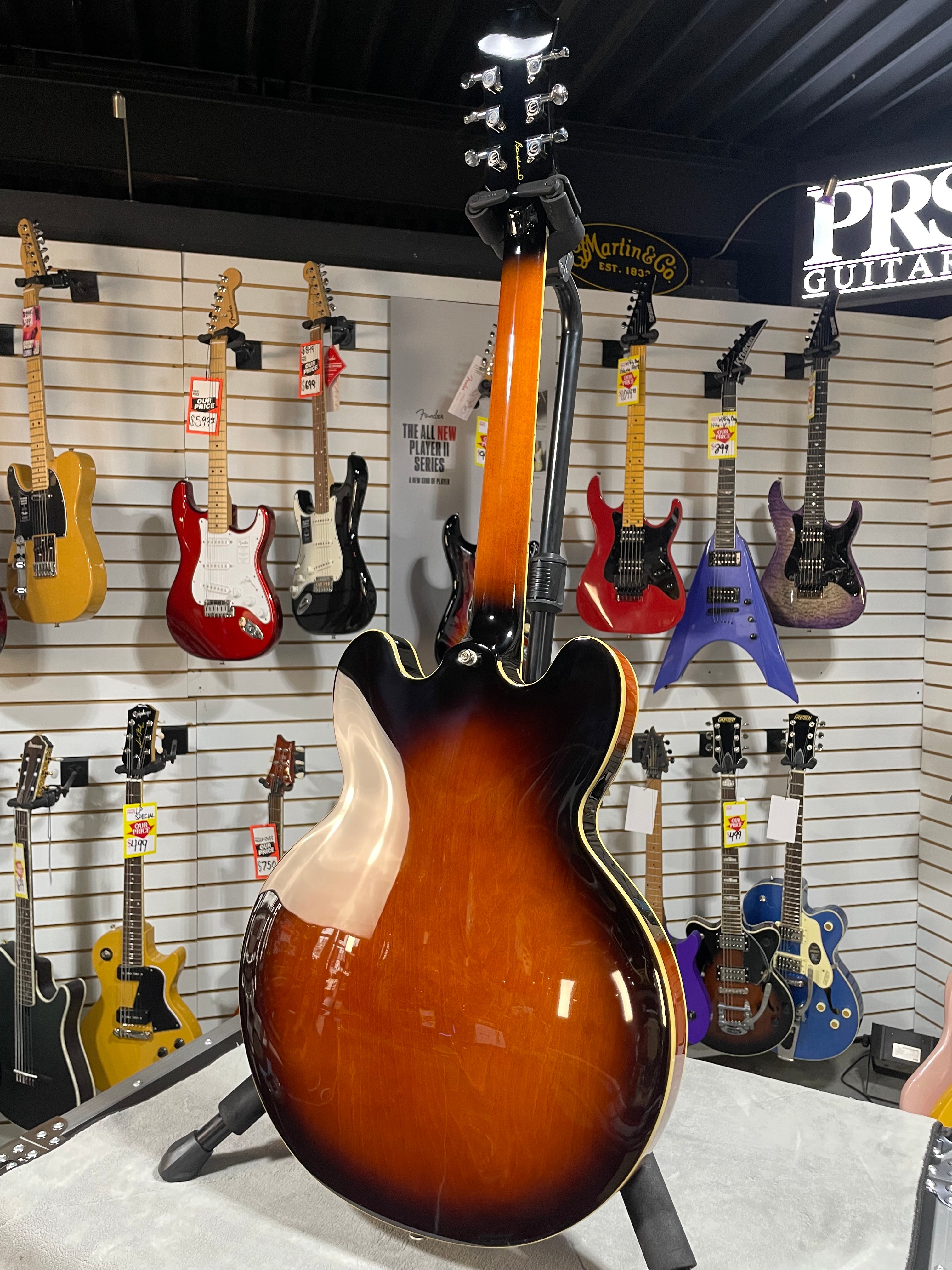 Epiphone Bonehead Signature Riviera - Tobacco Sunburst w/ OHSC & PLEK*D #593