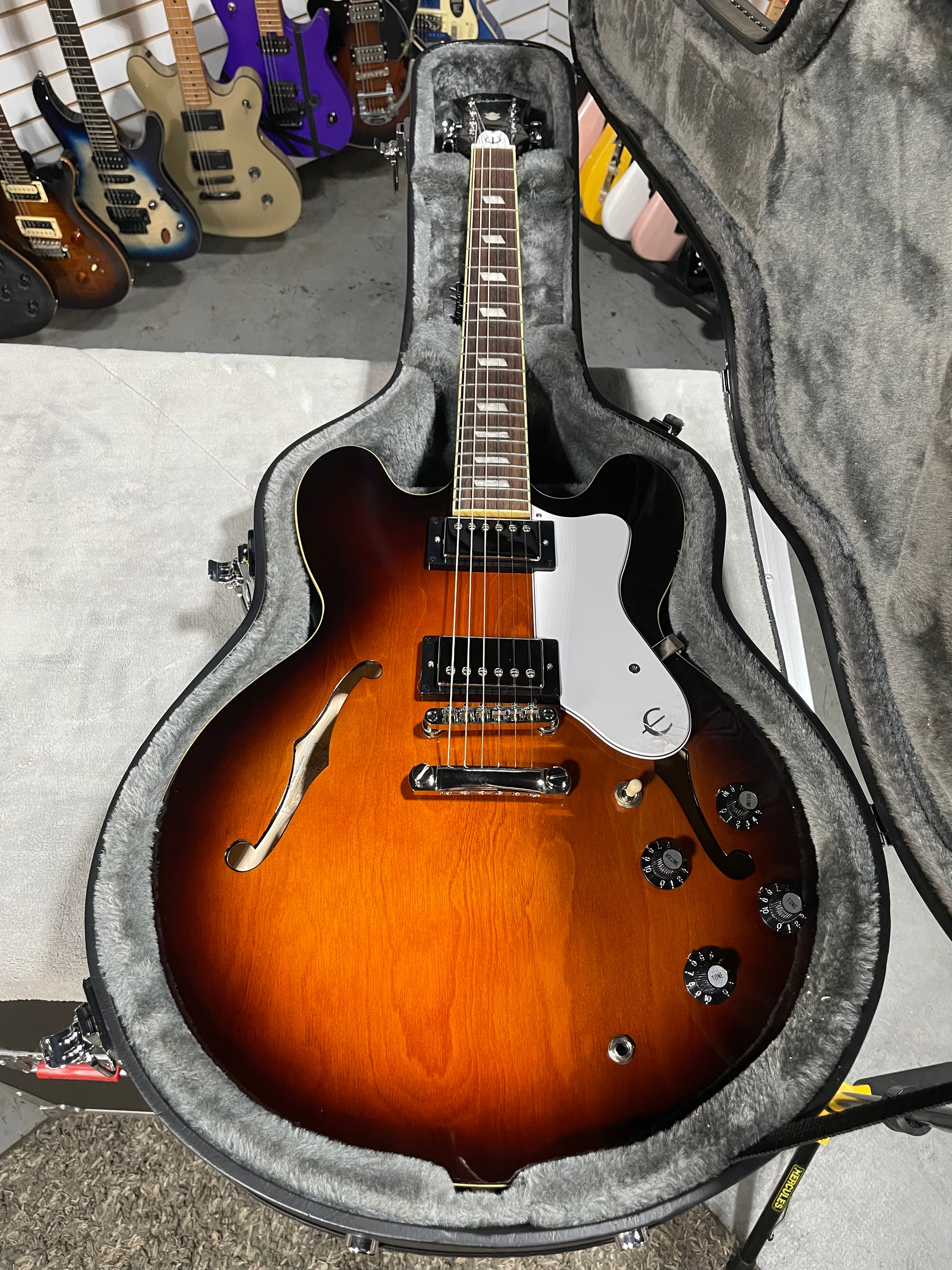 Epiphone Bonehead Signature Riviera - Tobacco Sunburst w/ OHSC & PLEK*D #593