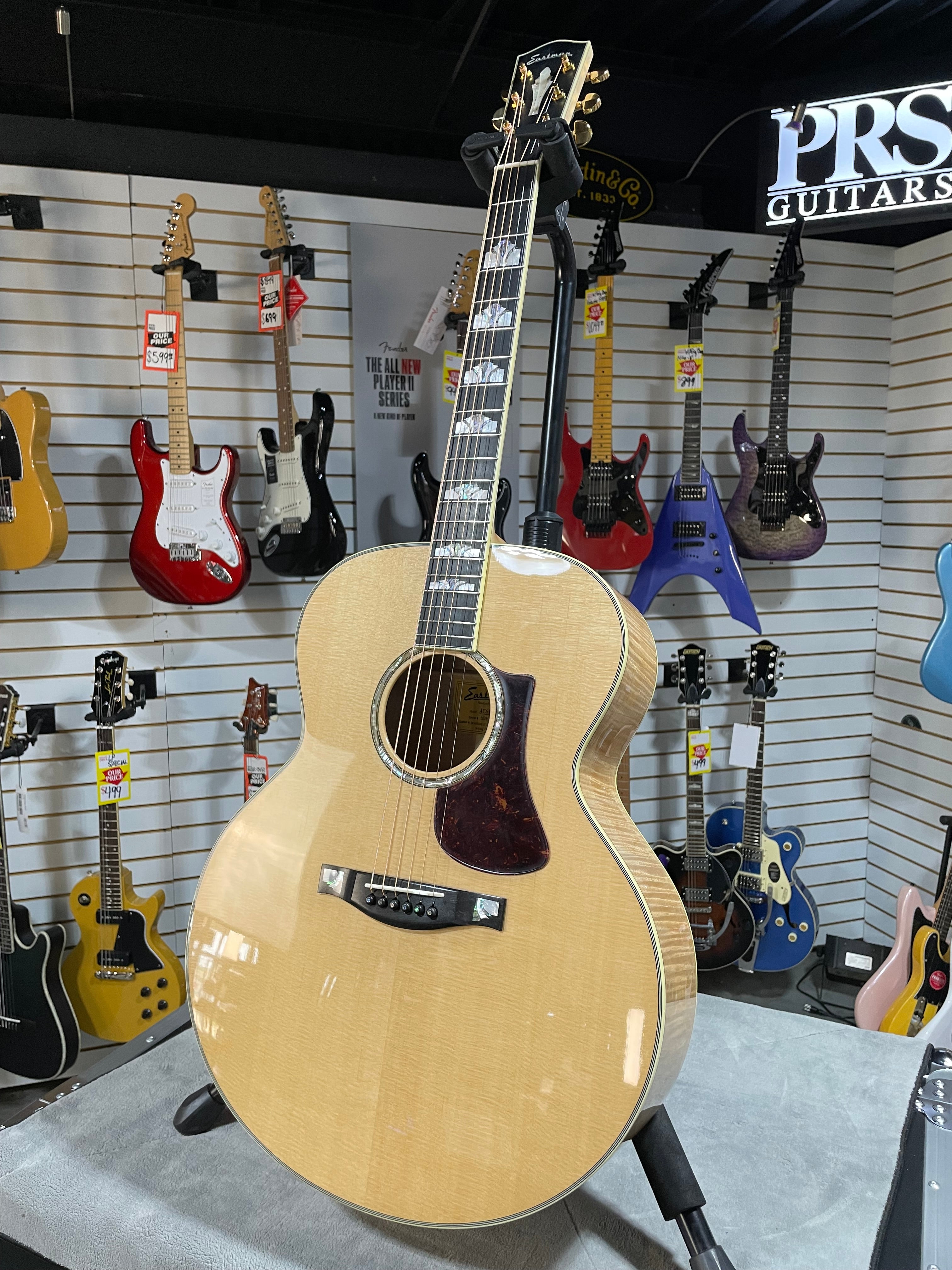 Eastman AC630 Jumbo Acoustic Guitar - Natural #792 GET PLEK'D!