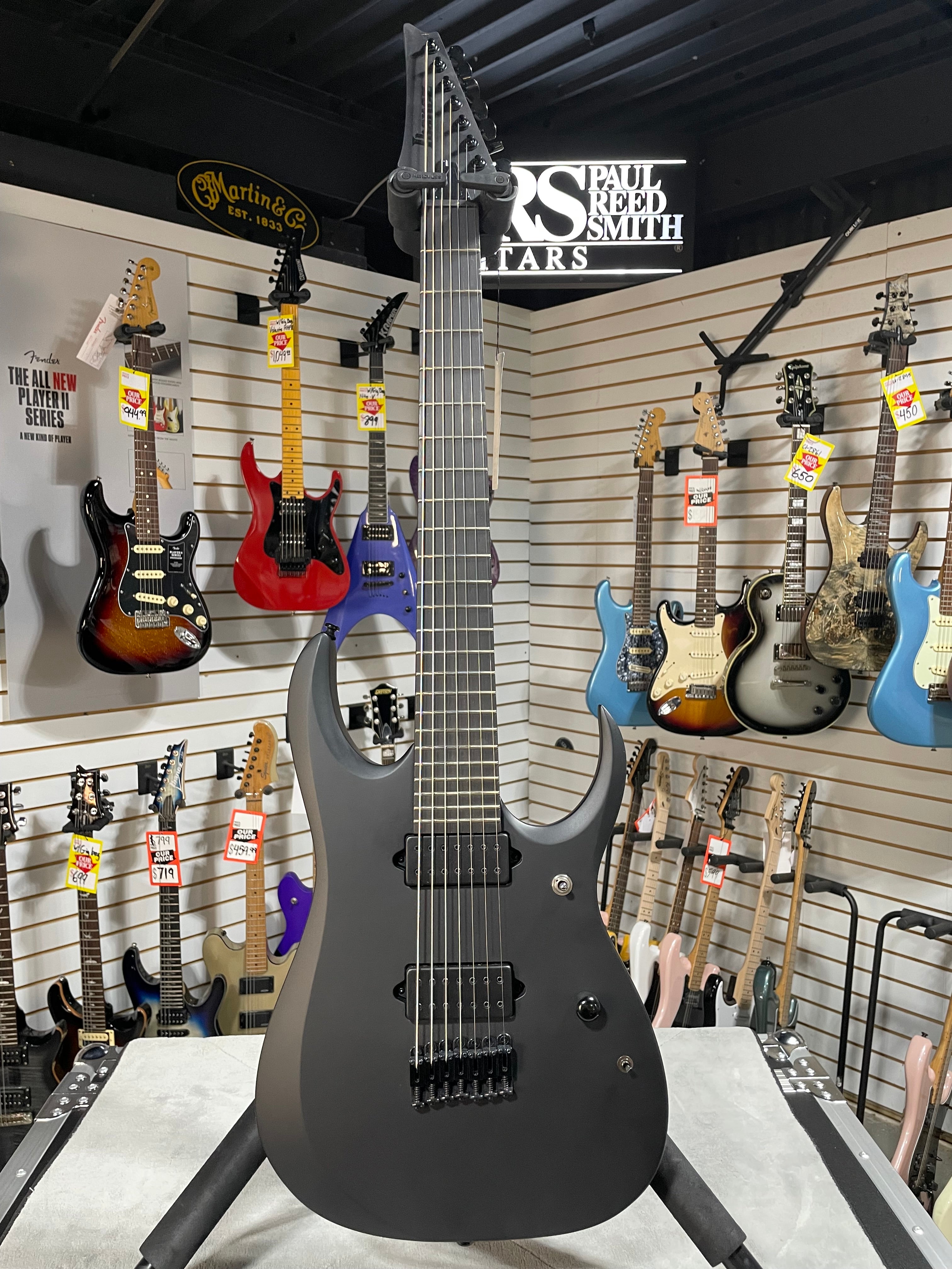 Iron Label RGDRB71 Electric Guitar - Black #298 GET PLEK'D!