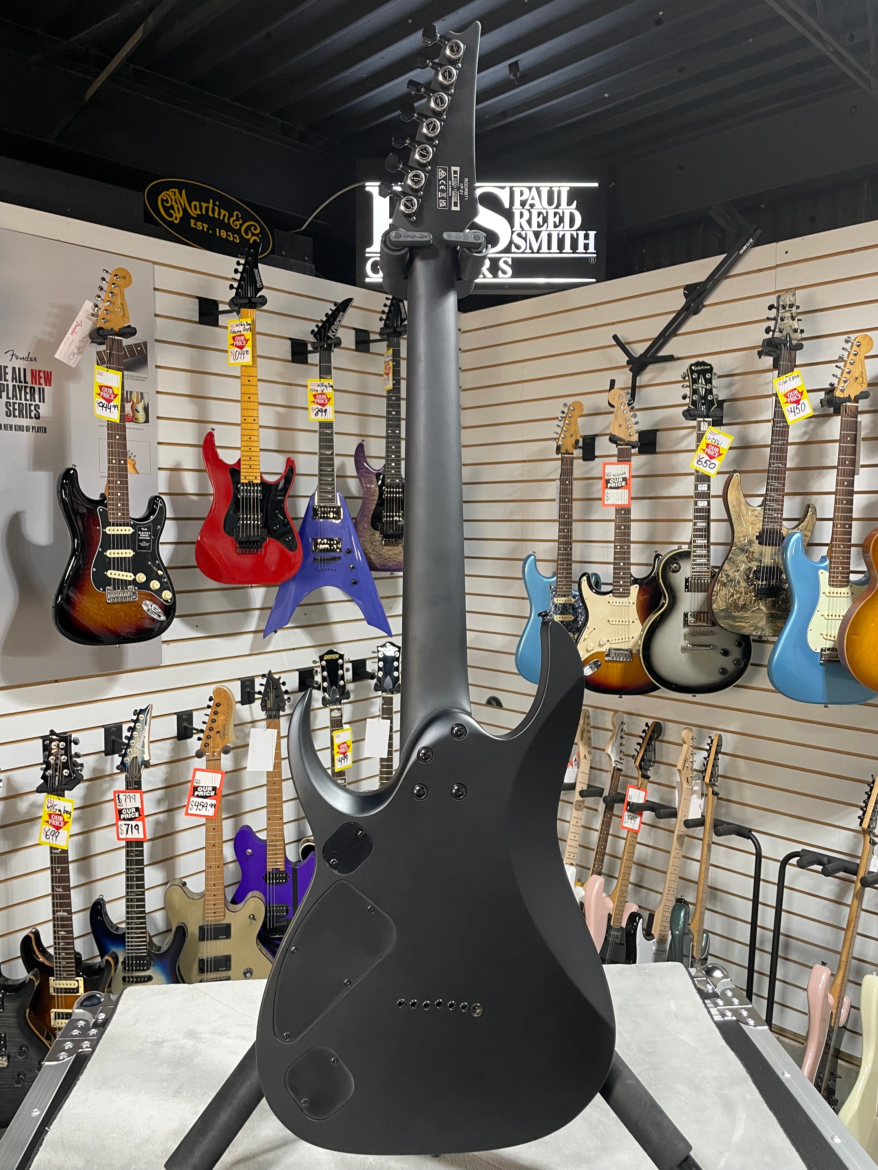 Iron Label RGDRB71 Electric Guitar - Black #298 GET PLEK'D!