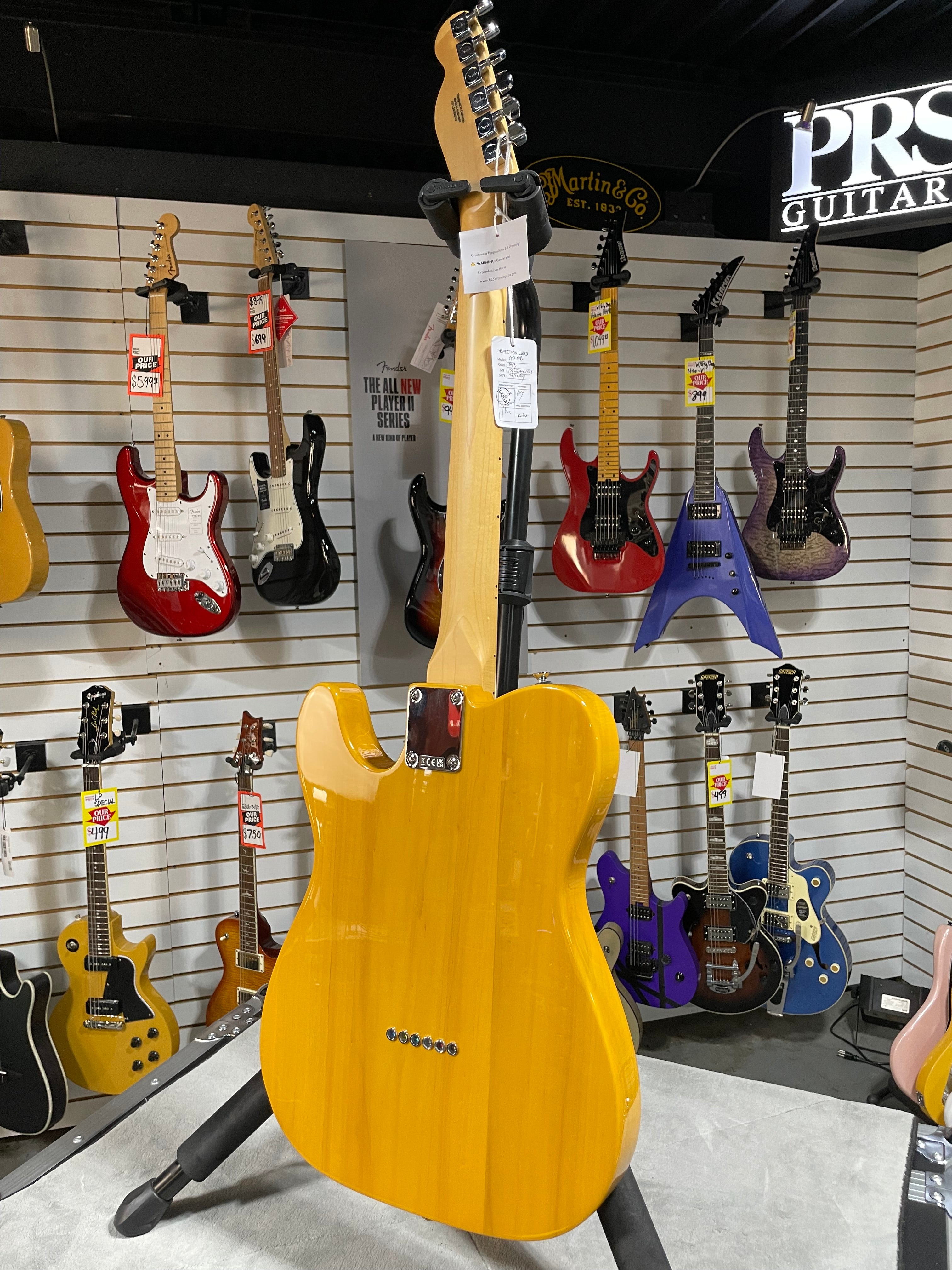 Standard Telecaster Electric Guitar - Butterscotch Blonde #513 GET PLEK'D!