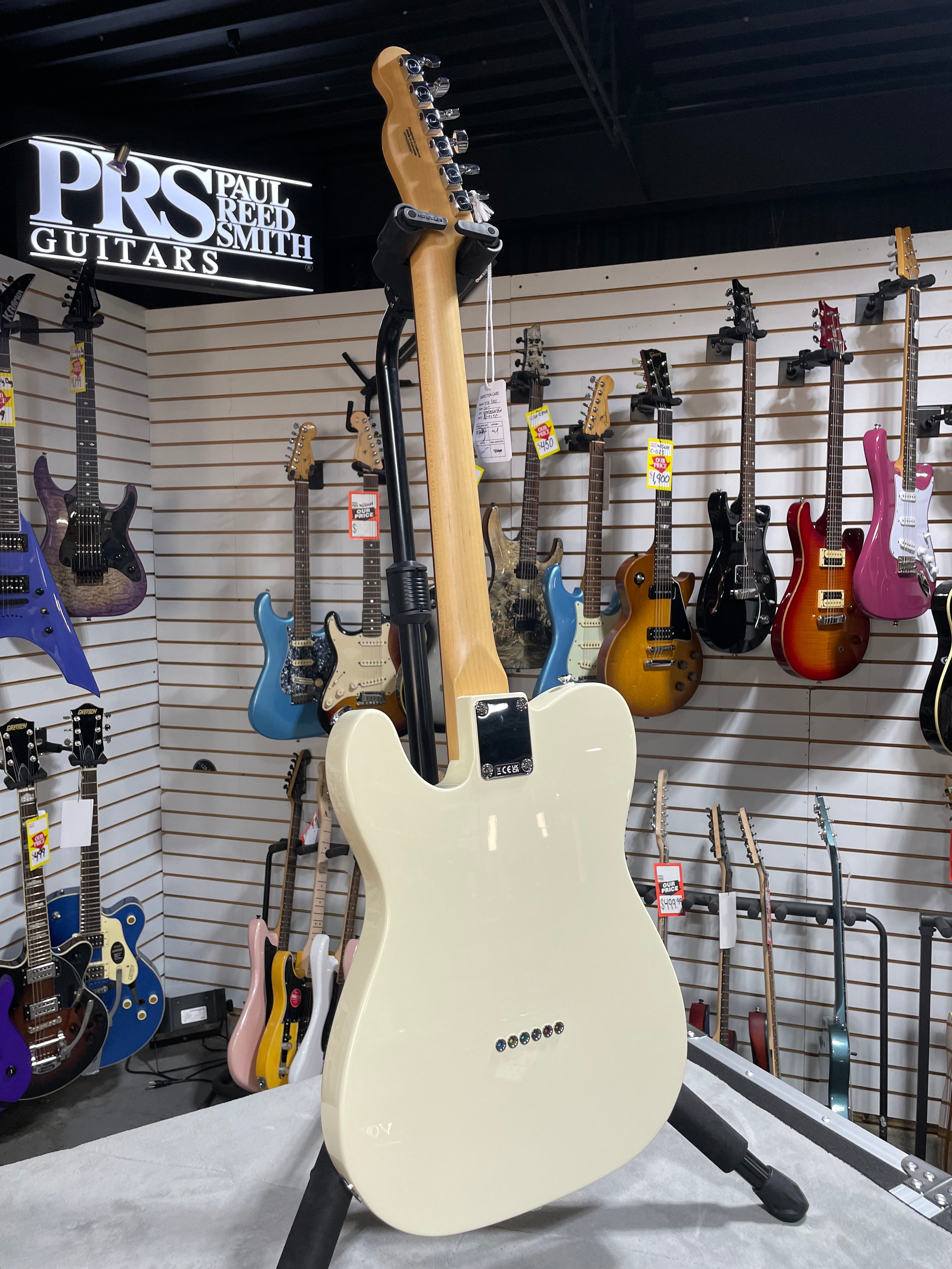Fender Standard Telecaster Electric Guitar - Olympic White & PLEK*D #961