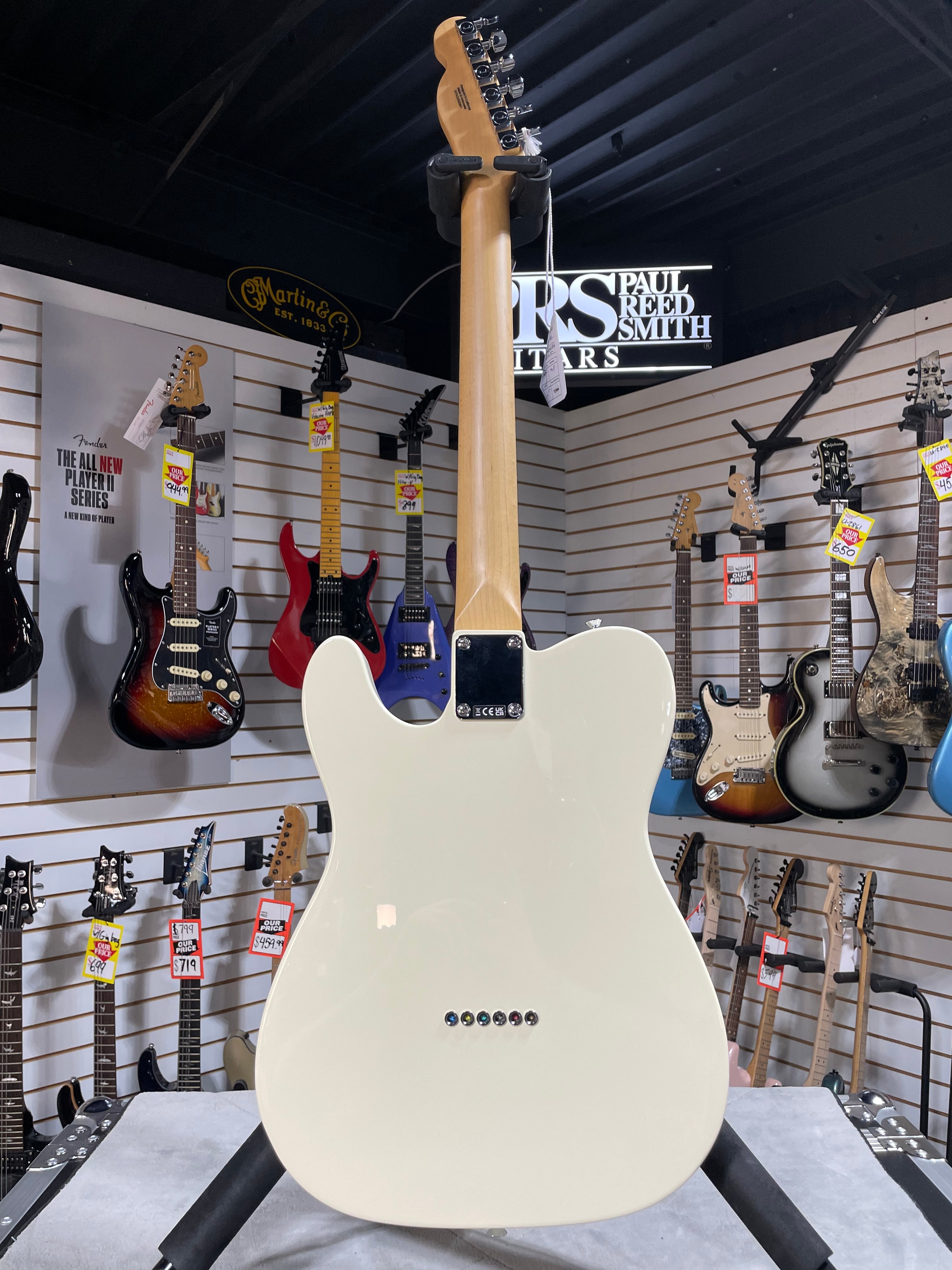Fender Standard Telecaster Electric Guitar - Olympic White & PLEK*D #961