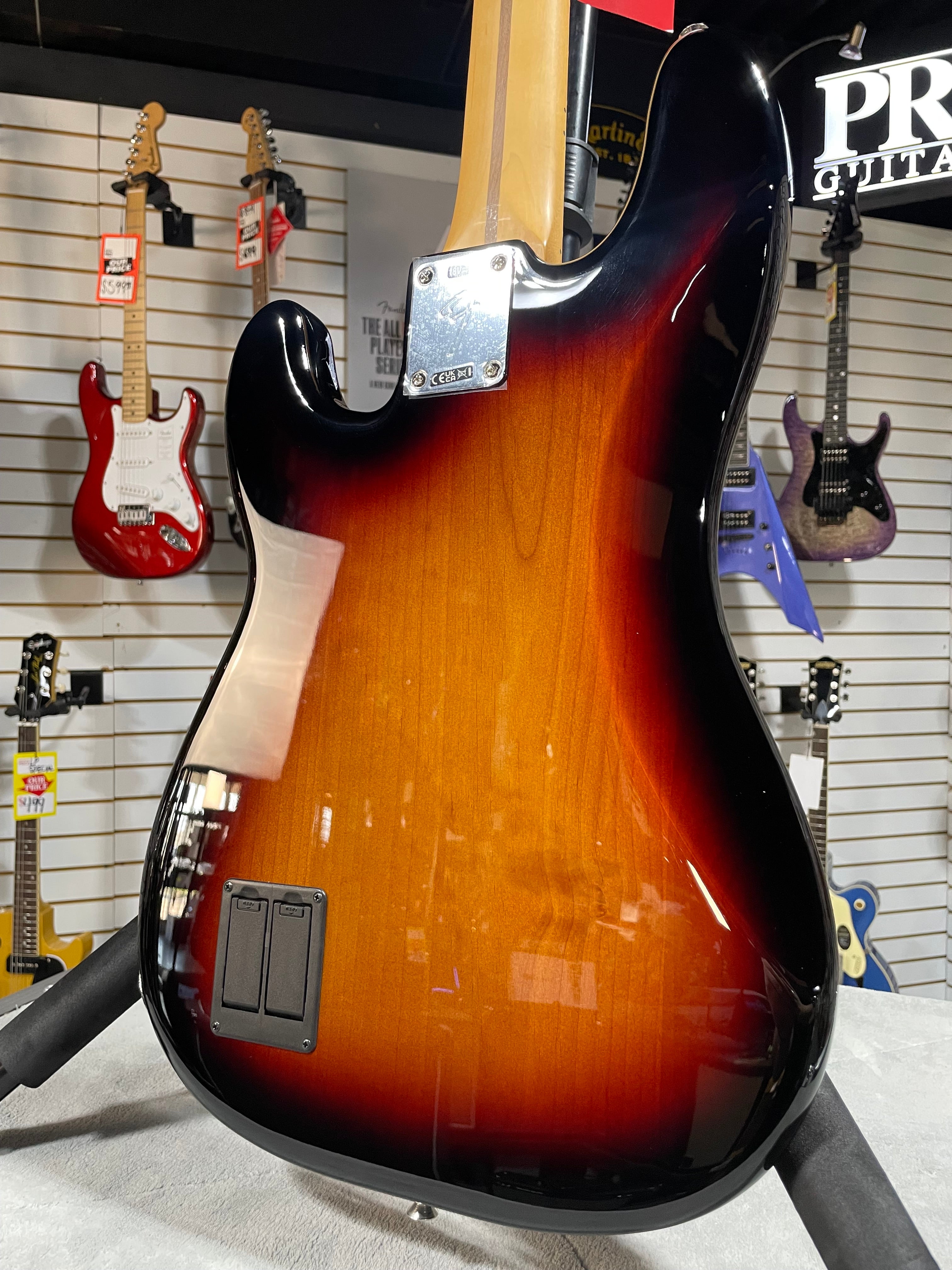 Player II Modified Active Precision Bass - 3-tone Sunburst, Maple Fingerboard #869 GET PLEK'D!