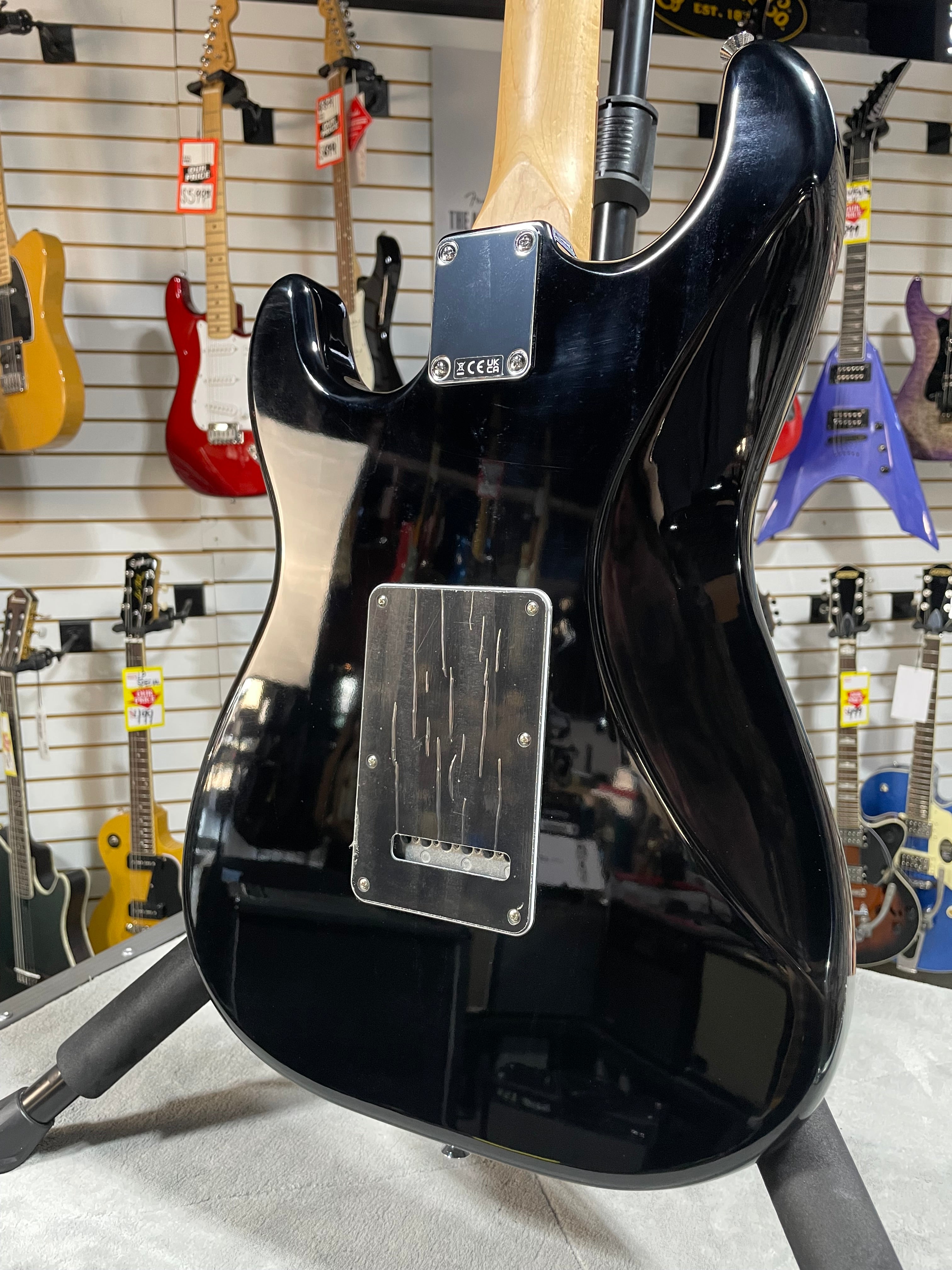 Standard Stratocaster HSS Electric Guitar - Black #330 GET PLEK'D!