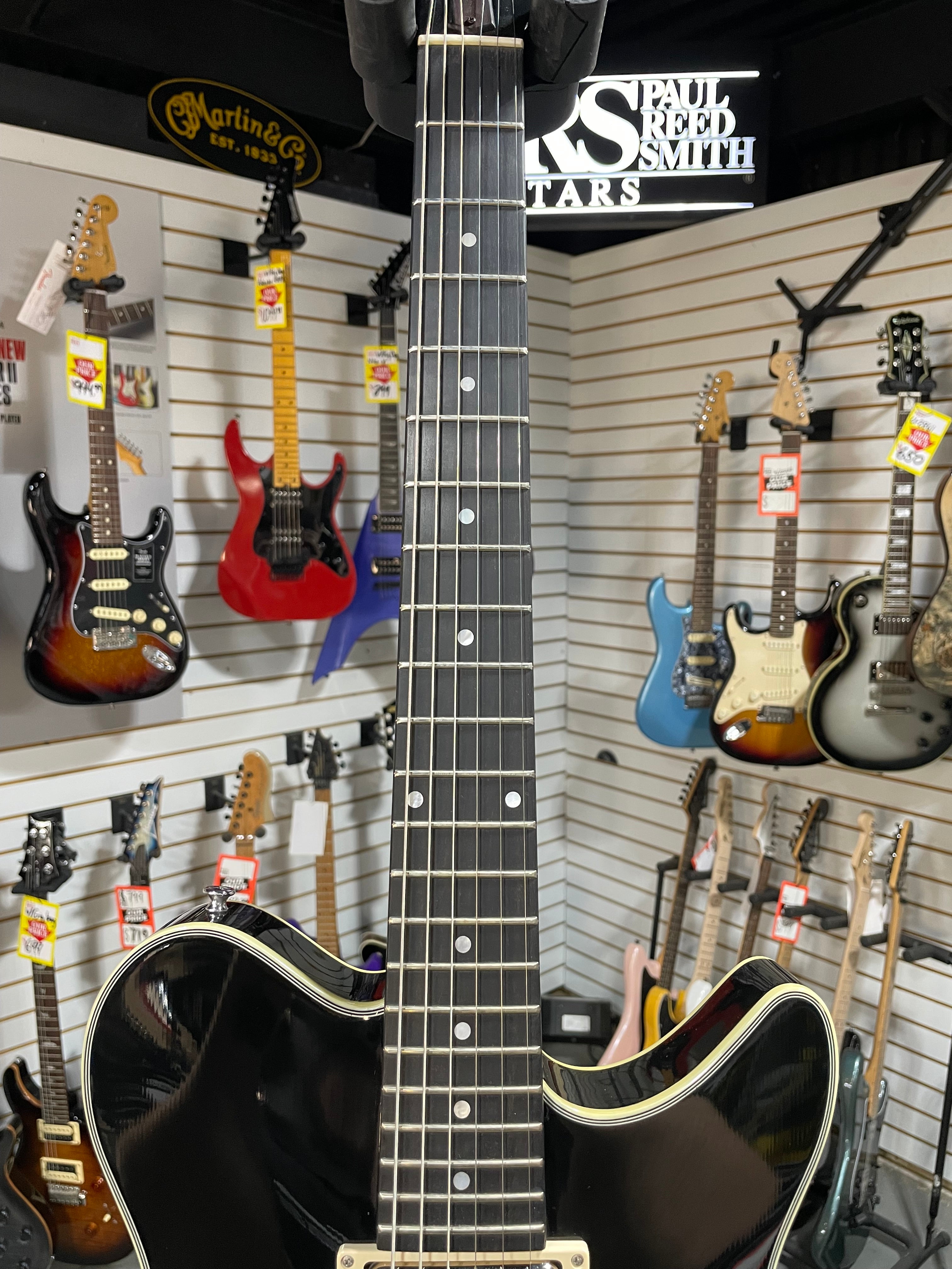 Romeo NYC Semi-hollowbody Electric Guitar - Black #298 GET PLEK'D!