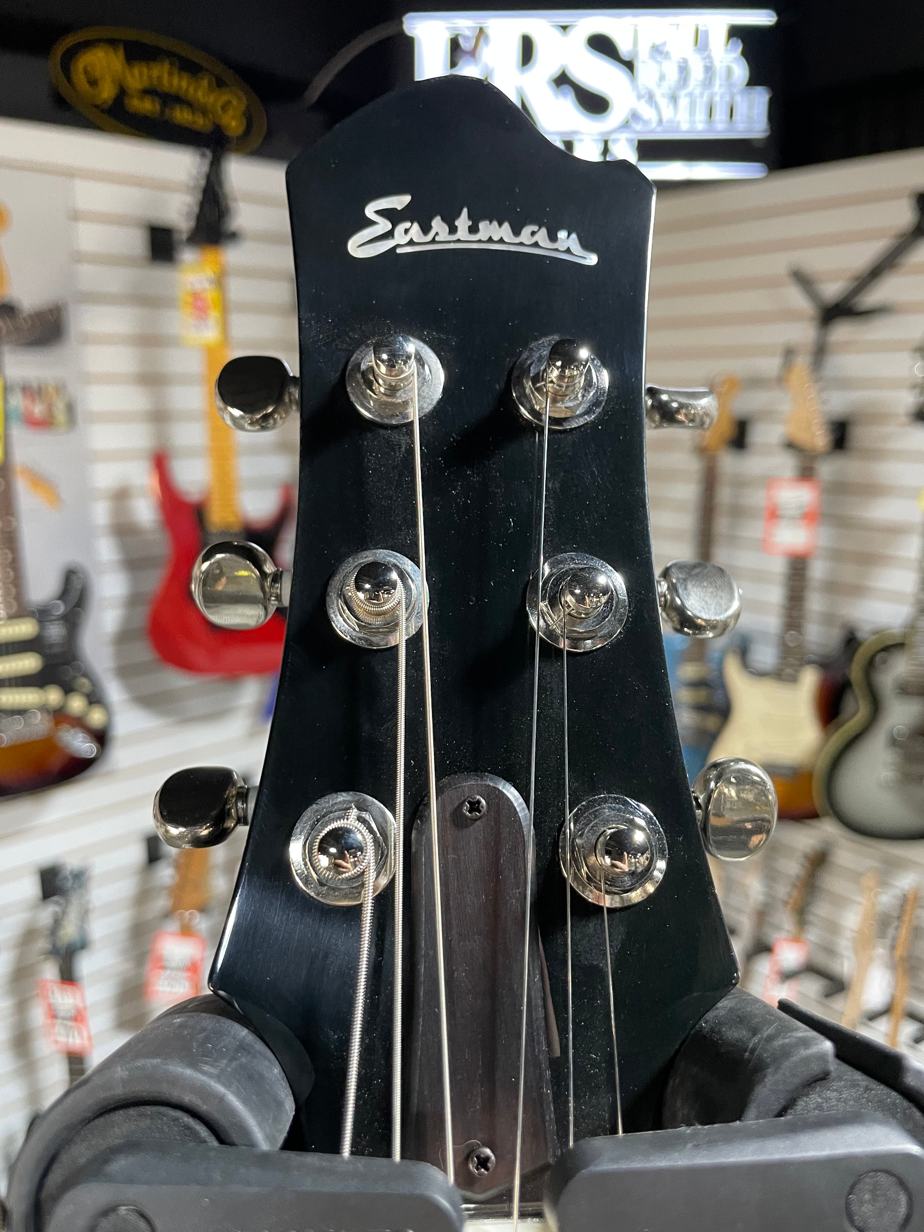 Romeo NYC Semi-hollowbody Electric Guitar - Black #298 GET PLEK'D!